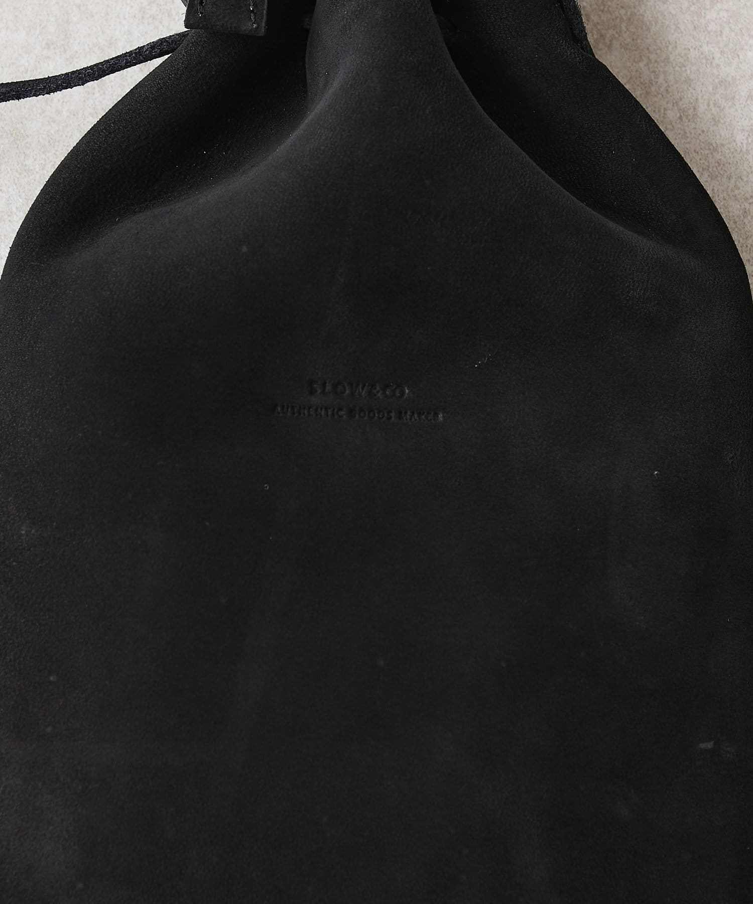 Lui's(ルイス) deer nubuck 2waydrawstring shoulderbag