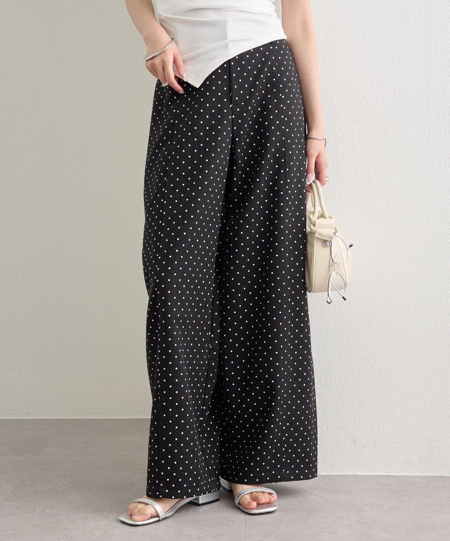 mystic(ミスティック) ドットカーブパンツ