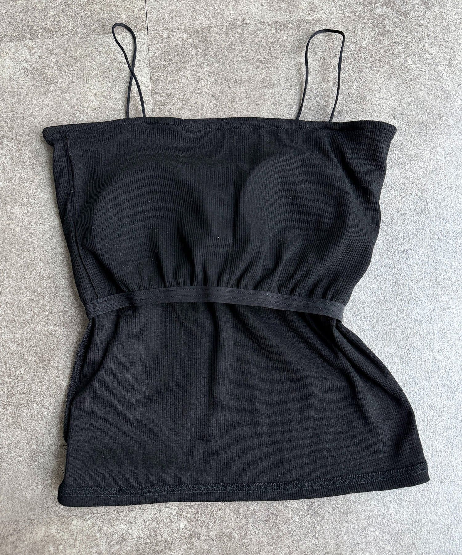 Thevon.(ゼヴォン) カットリブカップ付きキャミ