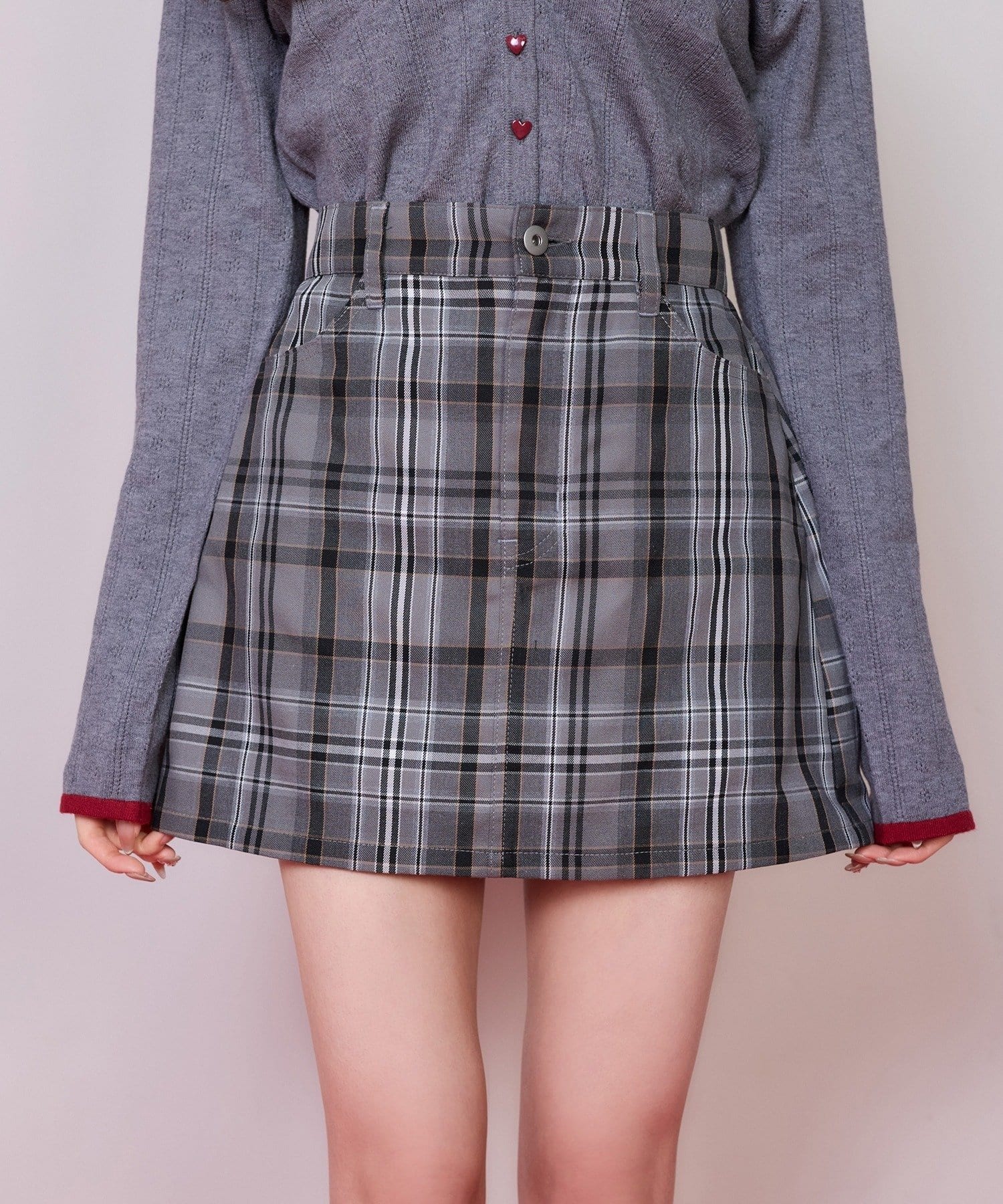 NICE CLAUP / OLIVE des OLIVE OUTLET(ナイスクラップ  / オリーブ デ オリーブ アウトレット) 【one after another】ハートコレデニムミニ