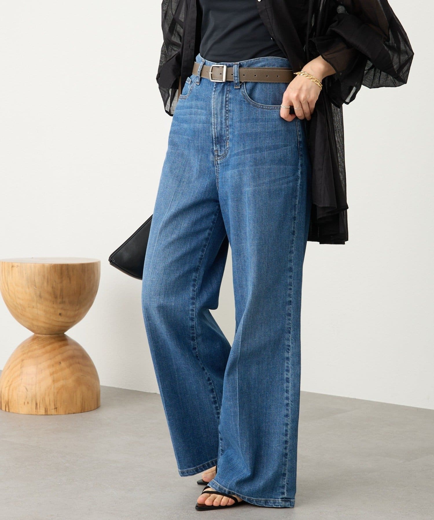 RIVE DROITE(リヴドロワ) 予約【RIMH（リムエイチ）】フレアデニムパンツ