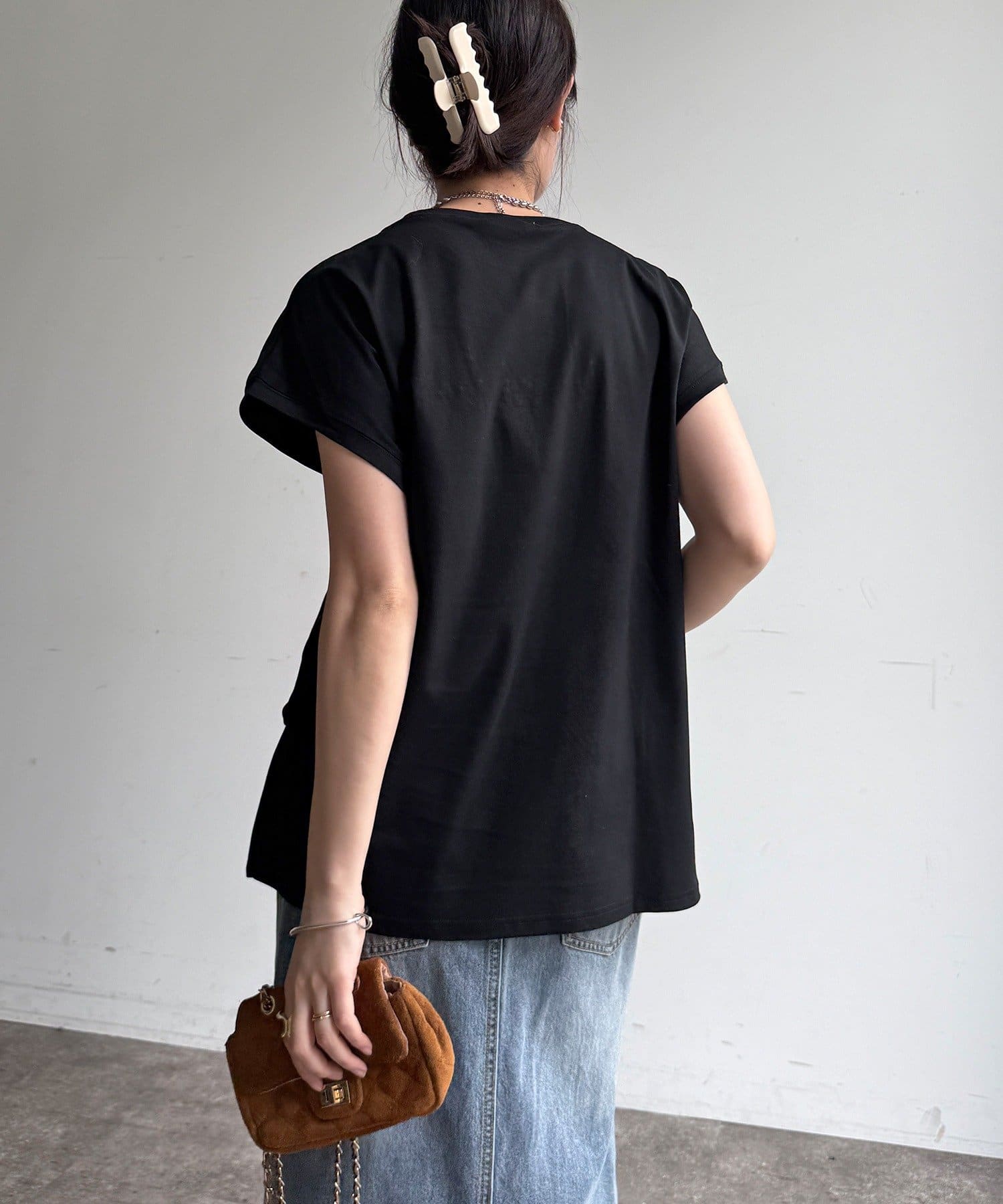 DOUDOU(ドゥドゥ) 【WEB限定】ビジューロゴTEE