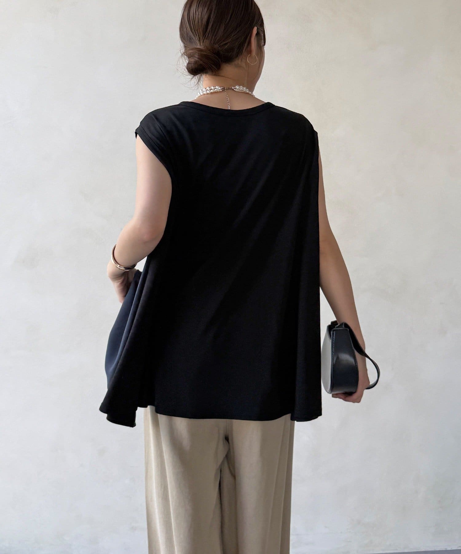 DOUDOU(ドゥドゥ) 【WEB限定】前後2WAYフレアトップス