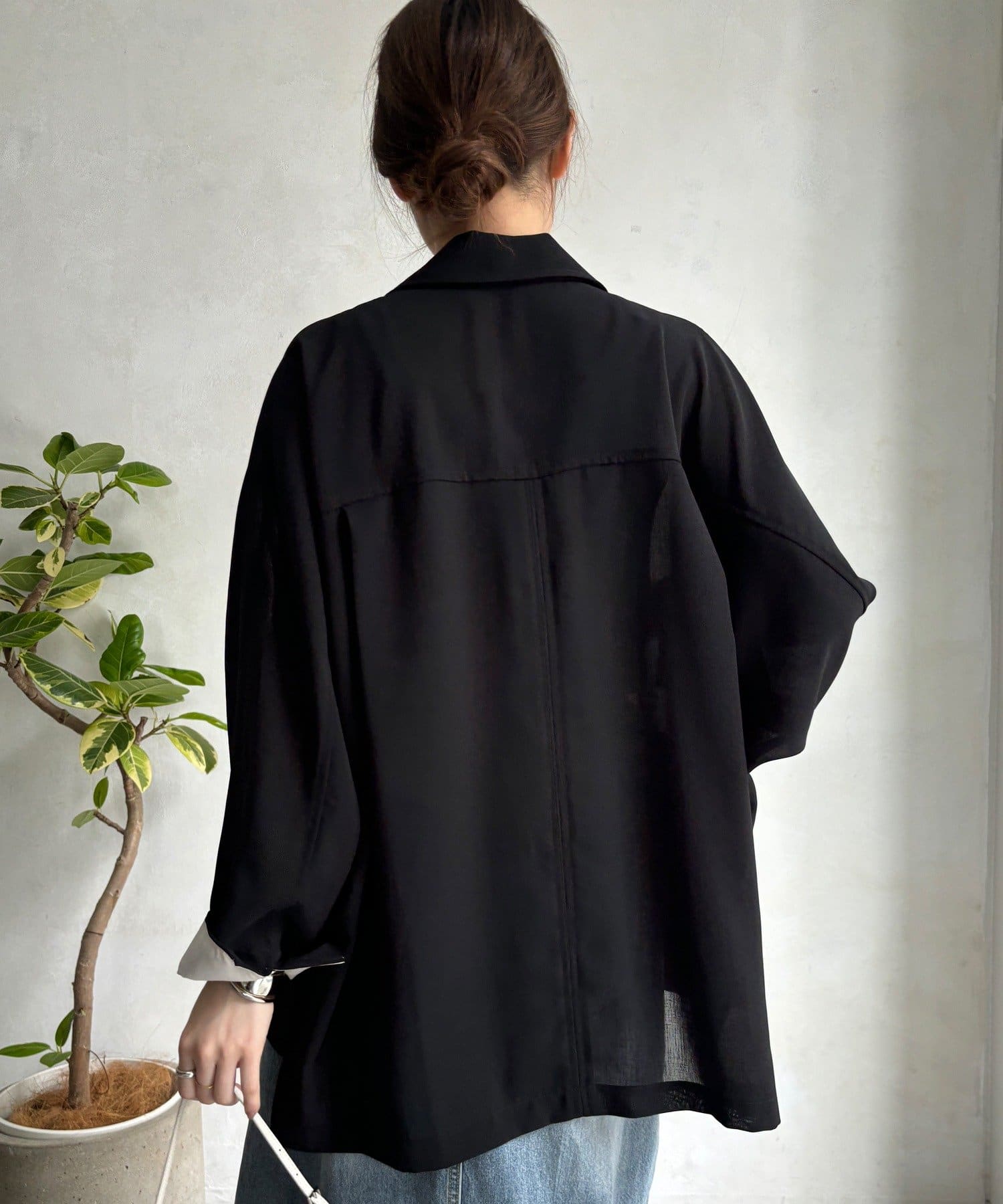 DOUDOU(ドゥドゥ) 【WEB限定】ドルマンスリーブテーラードジャケット