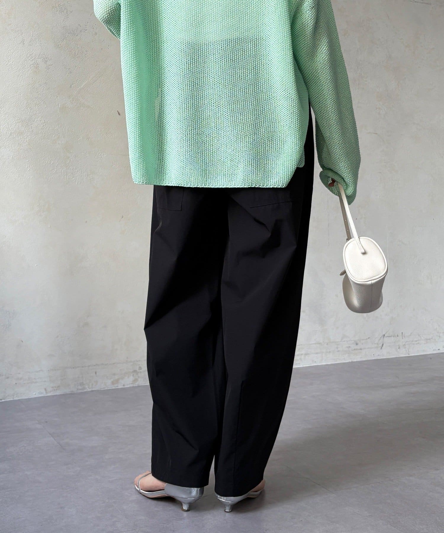 DOUDOU(ドゥドゥ) 【WEB限定】ライトストレッチクロスタックイージーパンツ