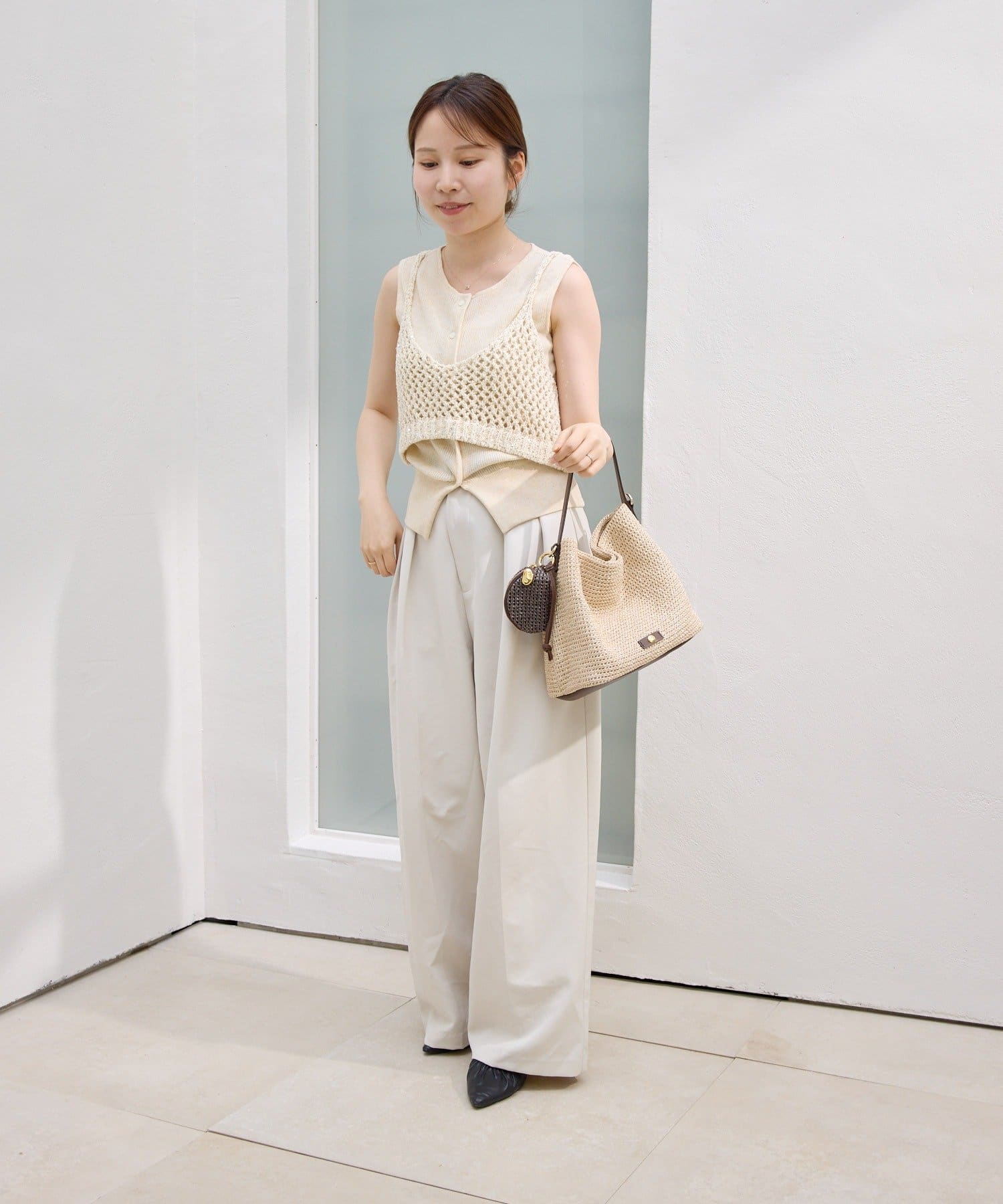 gemeil(ジェムイル) 2WAYバスケットバッグ(CE-1730)