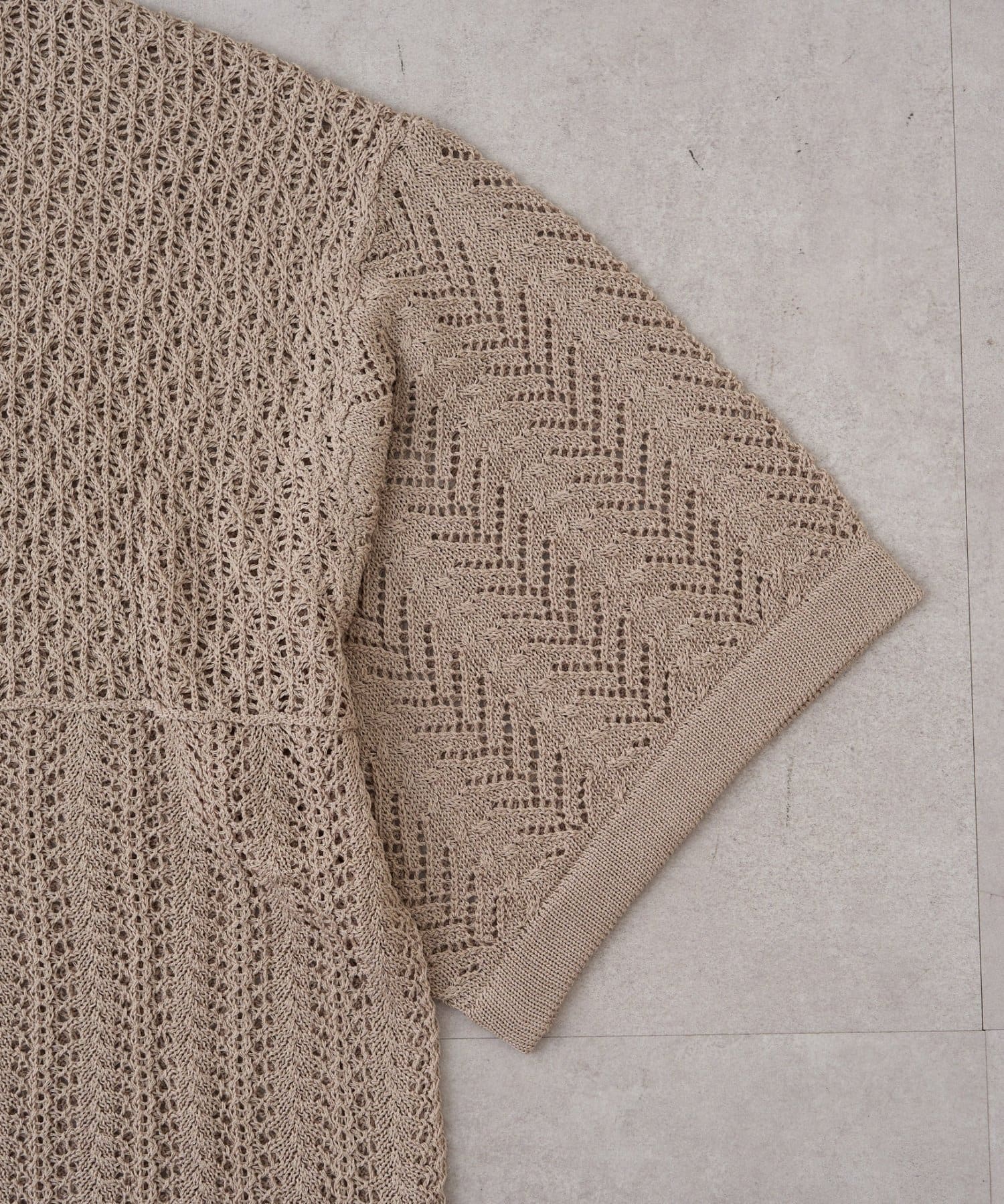 CIAOPANIC TYPY(チャオパニックティピー) 【UNISEX】レース編みパッチワークニットカーディガン/WEB限定