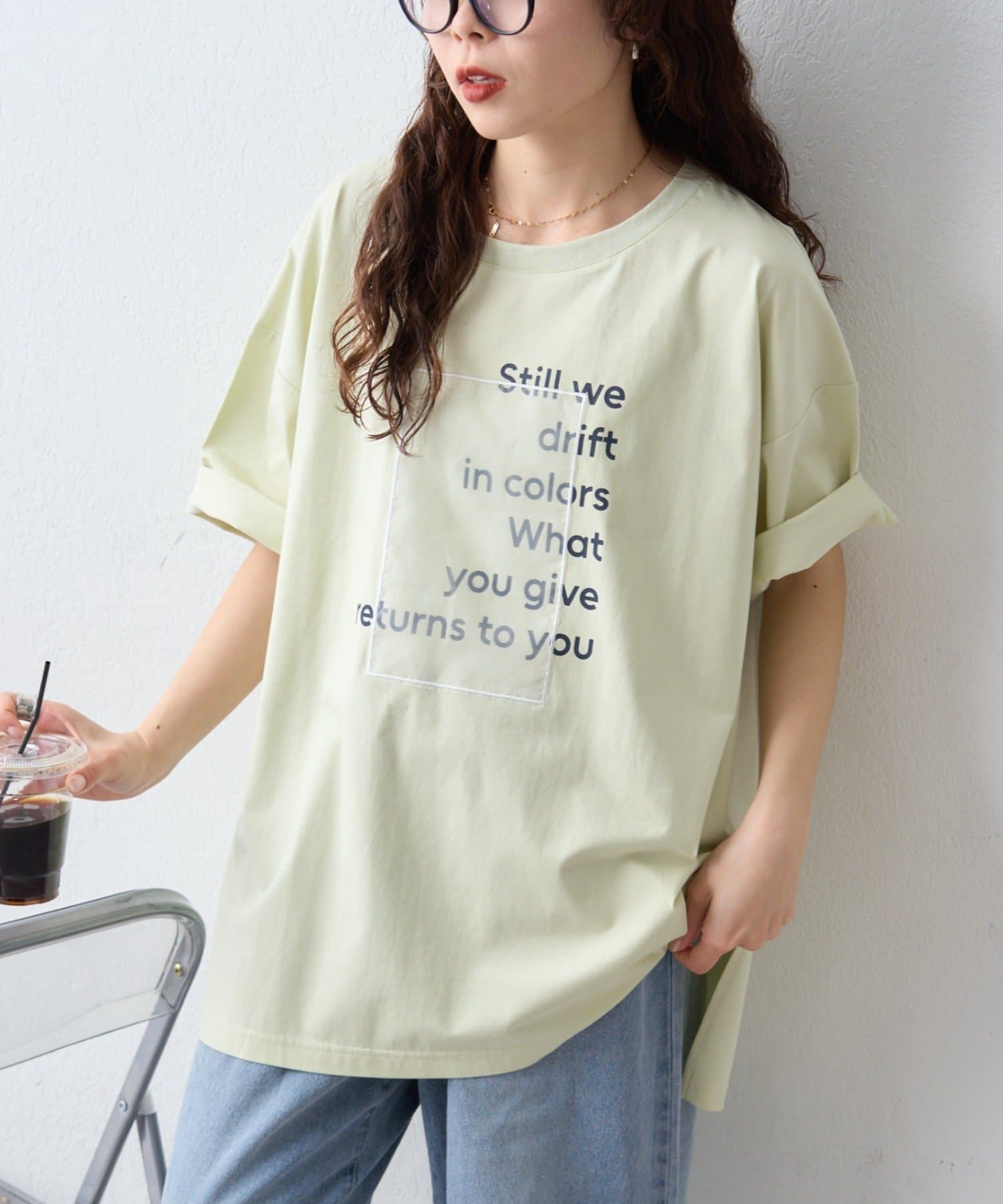 CIAOPANIC TYPY(チャオパニックティピー) オーガンジーシアードッキングプリントTEE