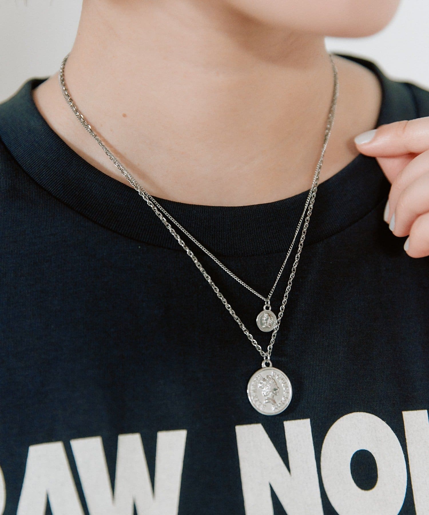 RIVE DROITE(リヴドロワ) 【R.good（アールドットグッド）】ミニコインショートネックレス