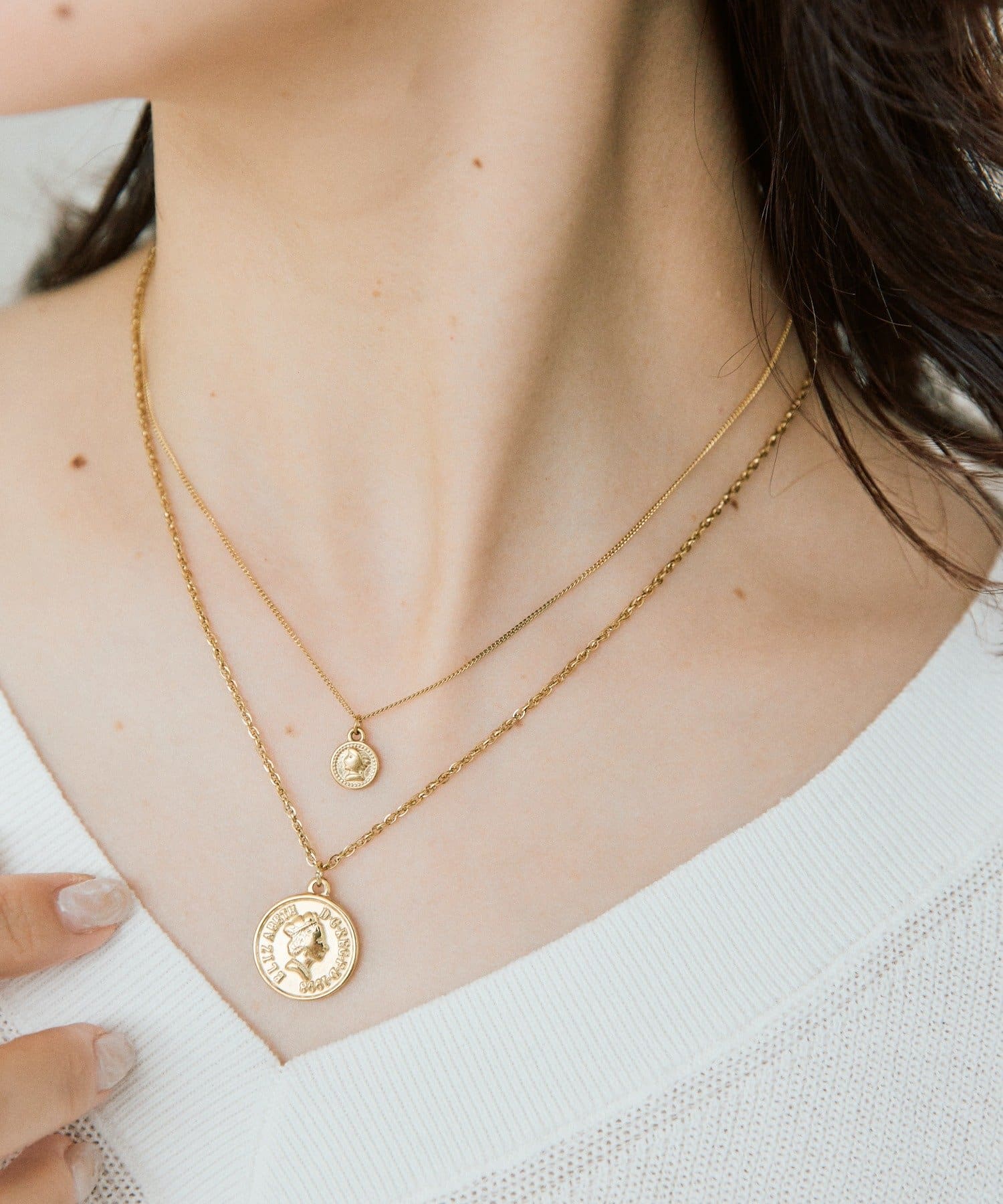 RIVE DROITE(リヴドロワ) 【R.good（アールドットグッド）】ミドルコインショートネックレス