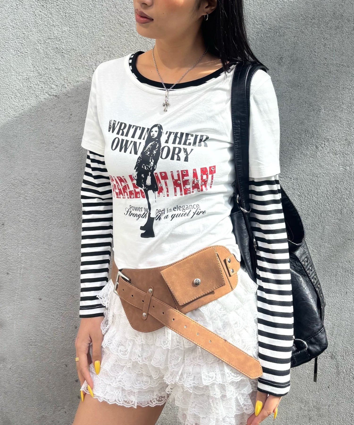 WHO’S WHO gallery(フーズフーギャラリー) 【WEB限定】エリオット袖レイヤードトップス