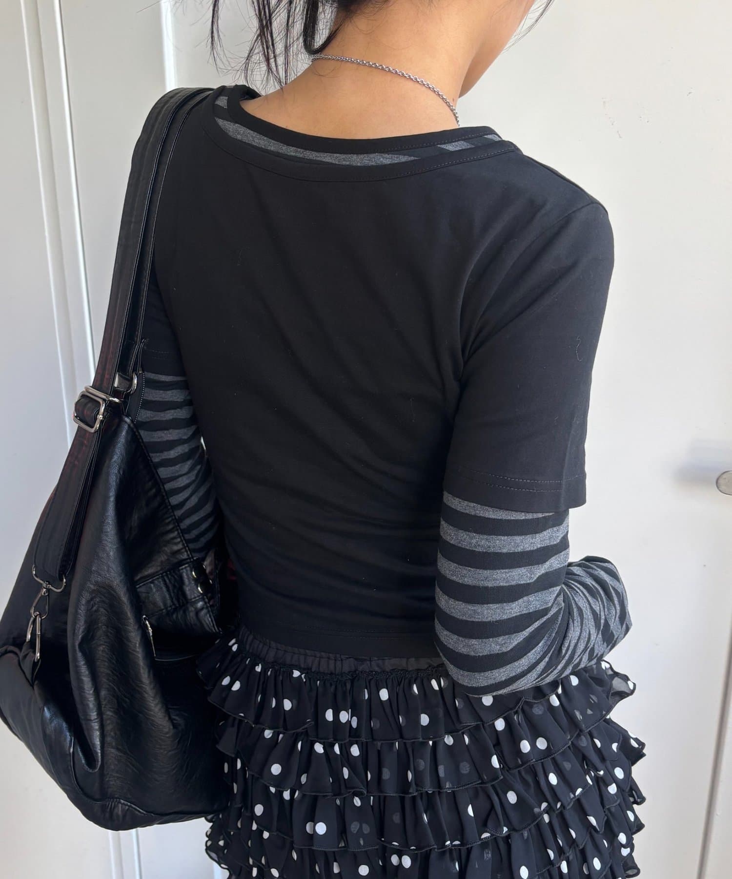 WHO’S WHO gallery(フーズフーギャラリー) 【WEB限定】エリオット袖レイヤードトップス