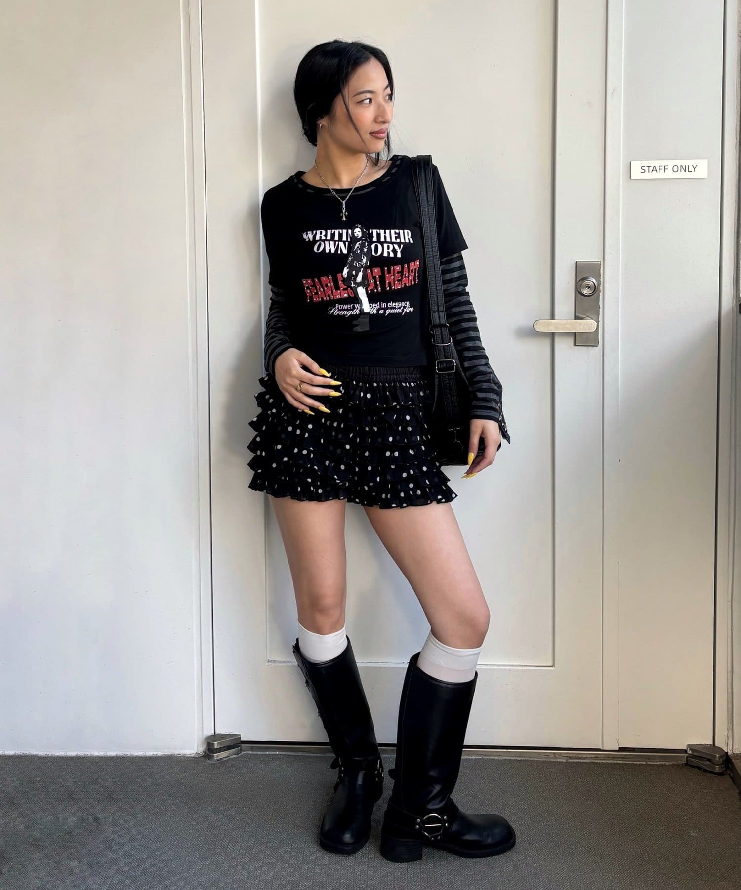 WHO’S WHO gallery(フーズフーギャラリー) 【WEB限定】エリオット袖レイヤードトップス