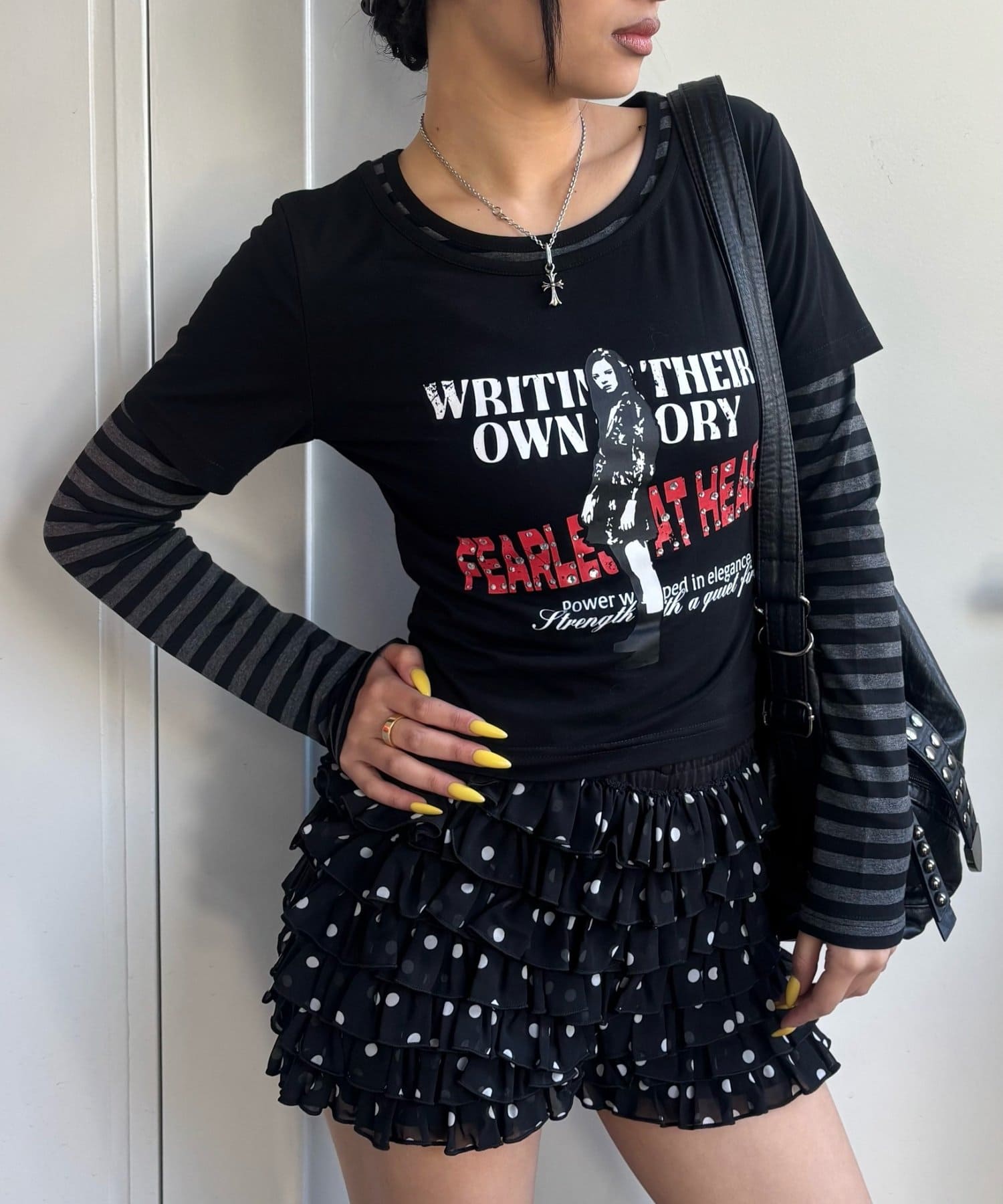 WHO’S WHO gallery(フーズフーギャラリー) 【WEB限定】エリオット袖レイヤードトップス