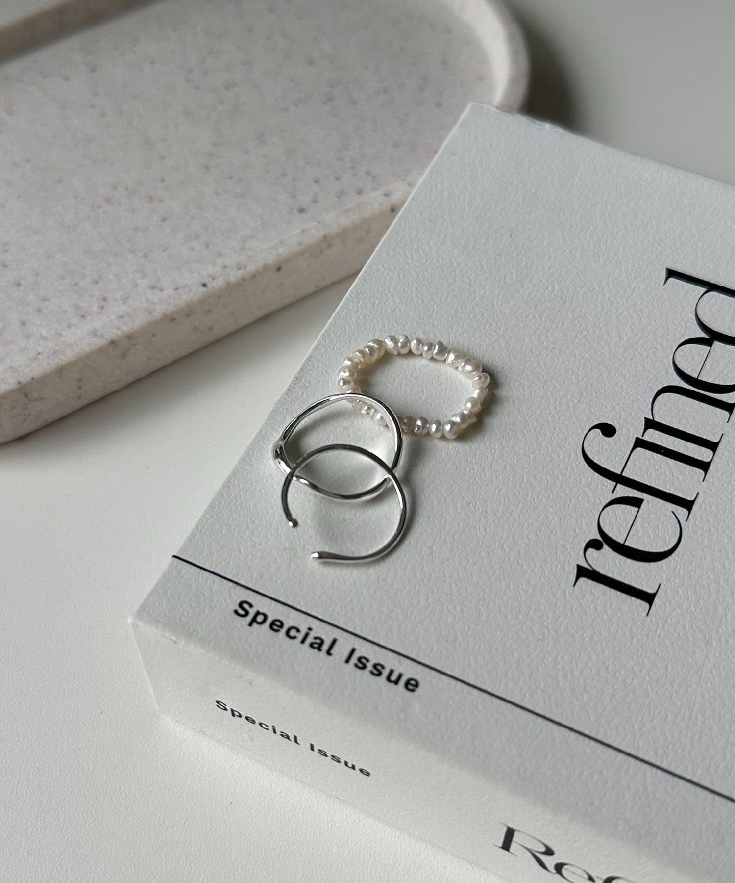 CAPRICIEUX LE'MAGE(カプリシュレマージュ) 〈GOLDY/ゴールディ〉淡水パール3SETリング