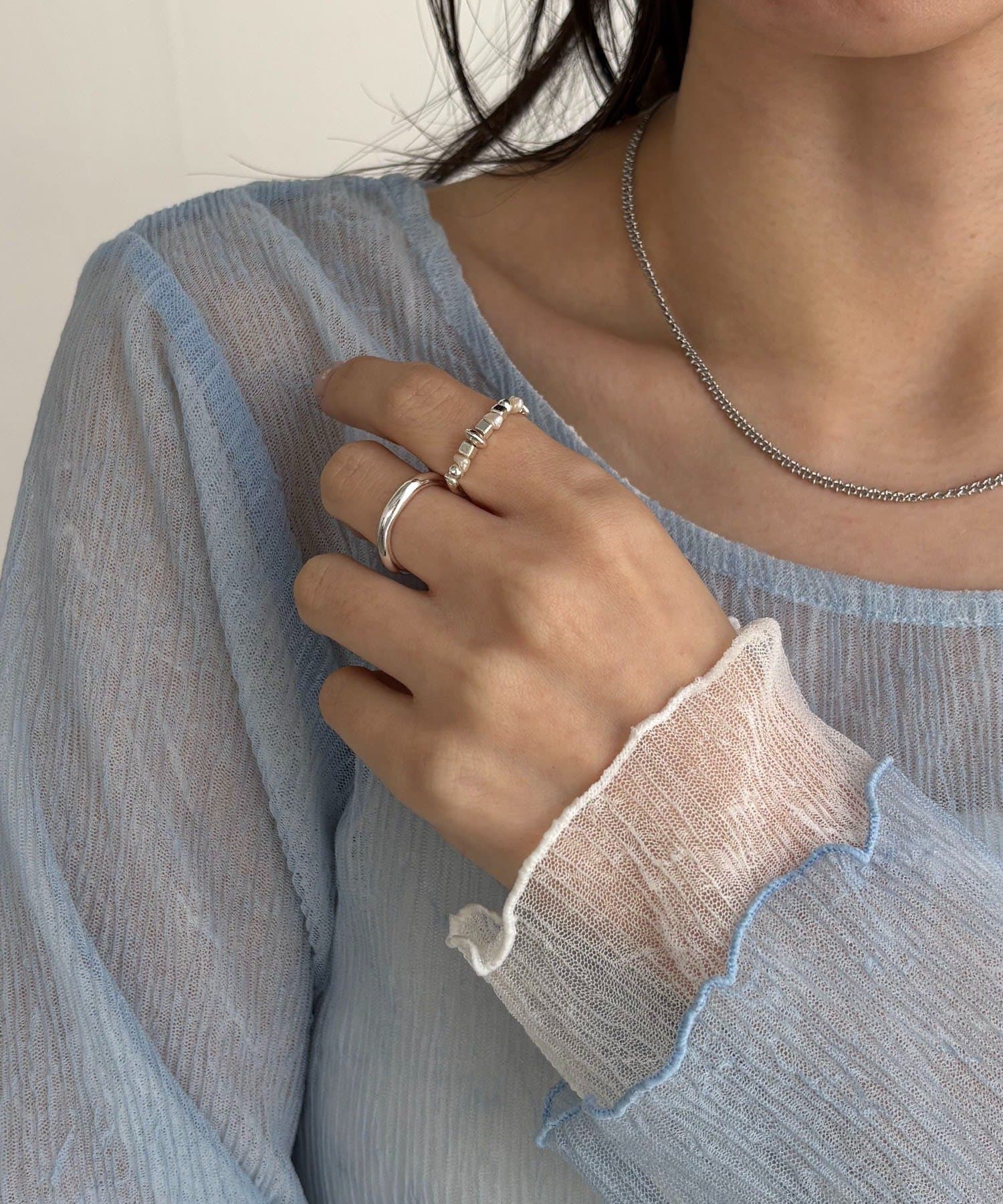 CAPRICIEUX LE'MAGE(カプリシュレマージュ) 〈GOLDY/ゴールディ〉ビーズMIX2SETリング