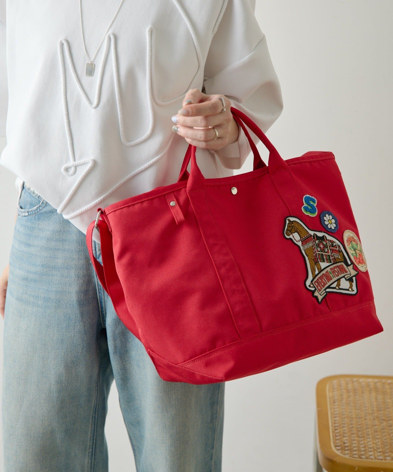 ear PAPILLONNER(イア パピヨネ) sampo×earコラボポリキャントートバッグ《A4サイズ対応》