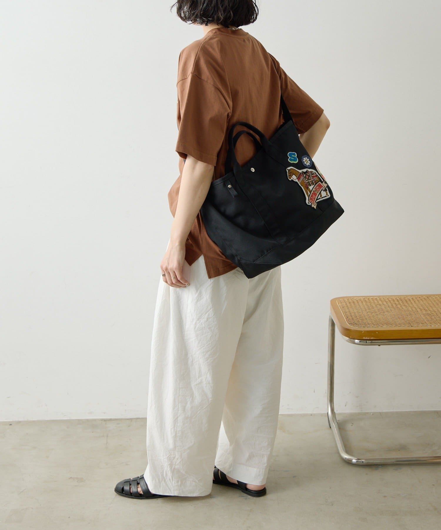 ear PAPILLONNER(イア パピヨネ) sampo×earコラボポリキャントートバッグ《A4サイズ対応》