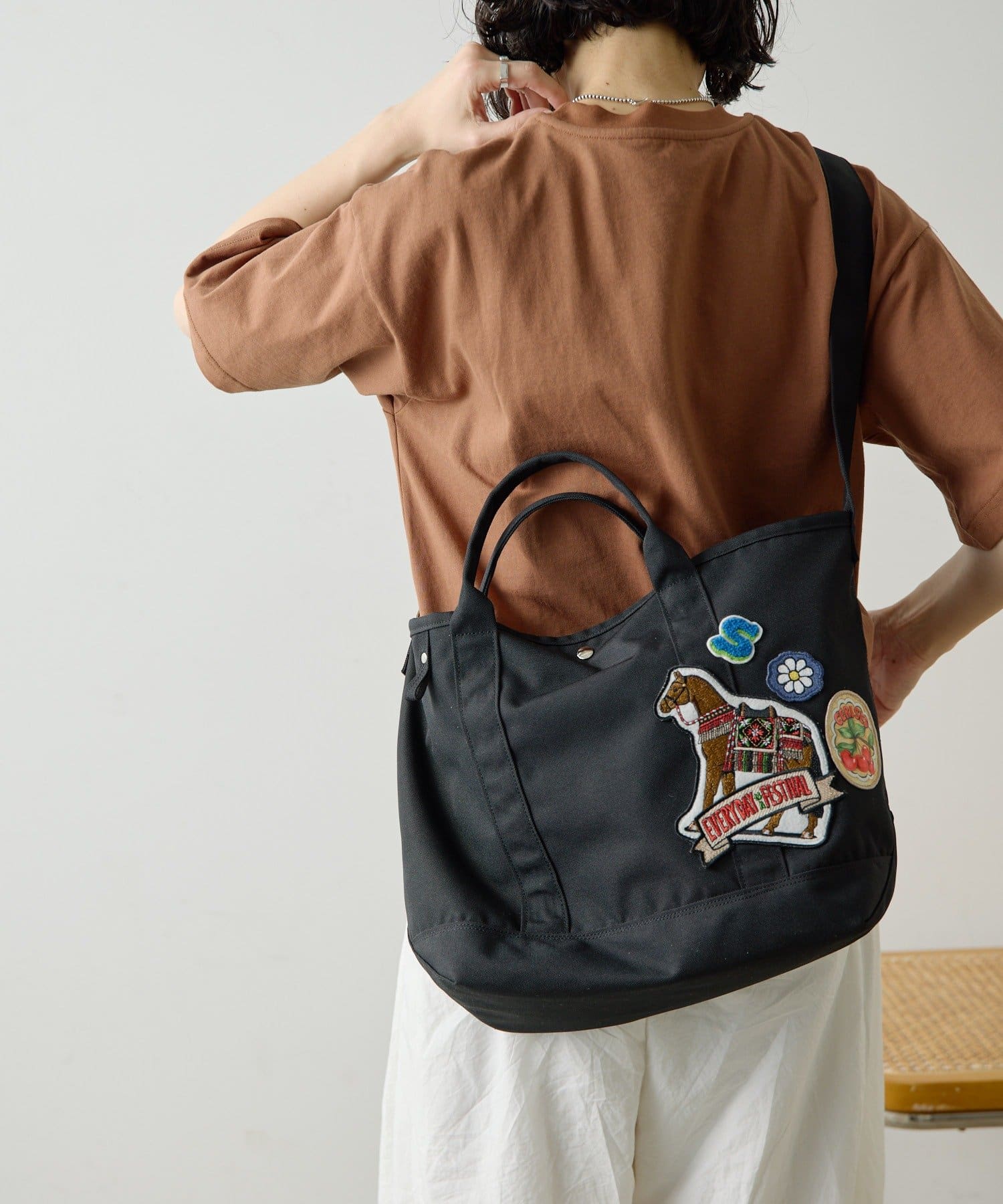 ear PAPILLONNER(イア パピヨネ) sampo×earコラボポリキャントートバッグ《A4サイズ対応》