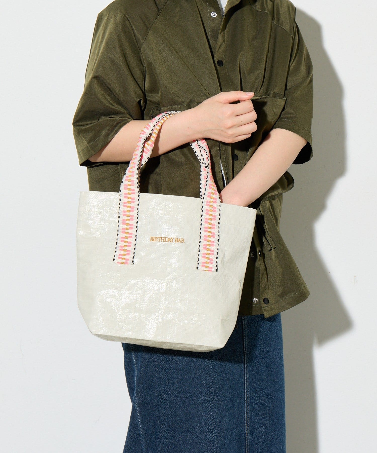 BIRTHDAY BAR(バースデイバー) ジャガードハンドルシートバッグ