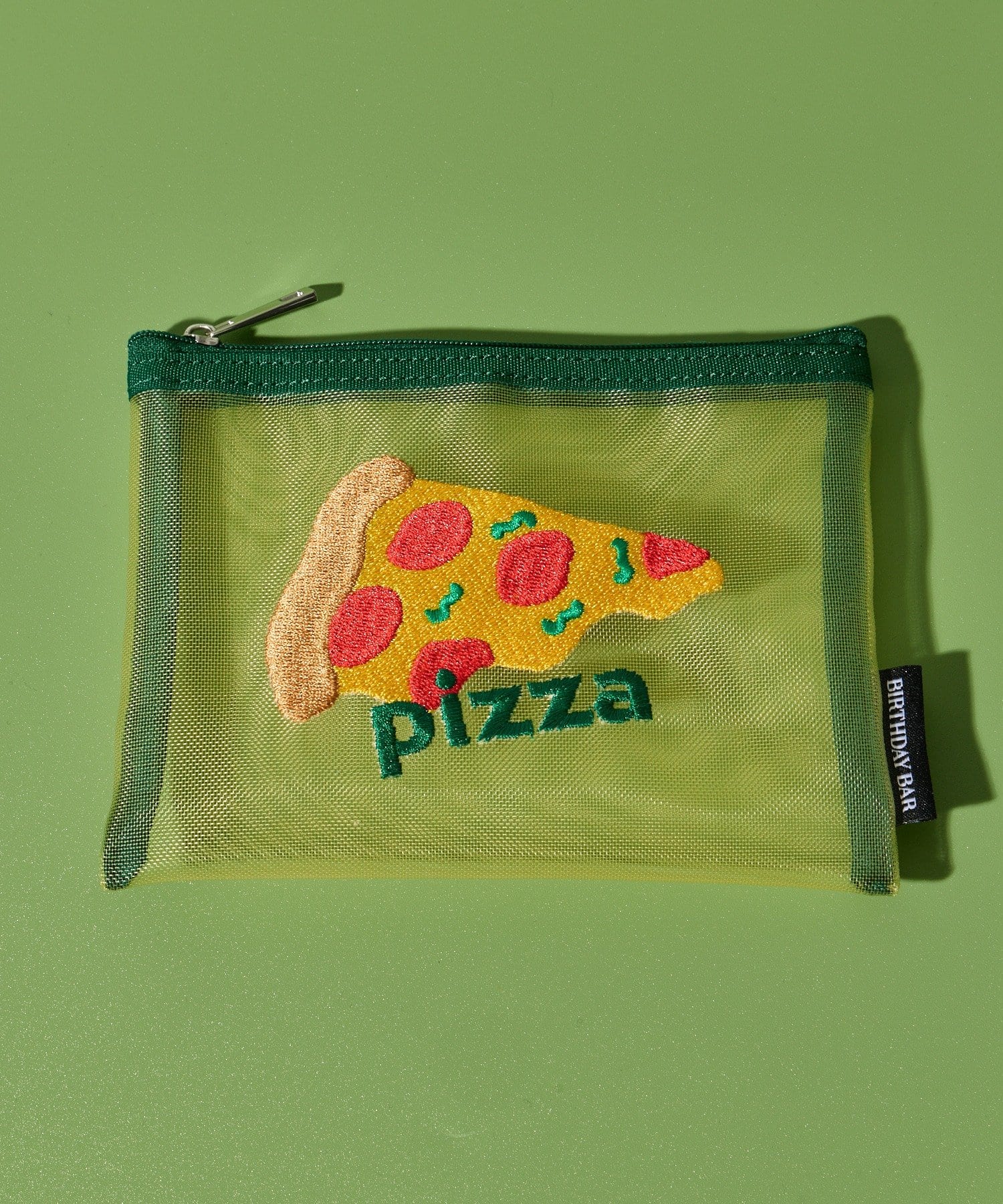 BIRTHDAY BAR(バースデイバー) FOOD刺繍メッシュポーチ