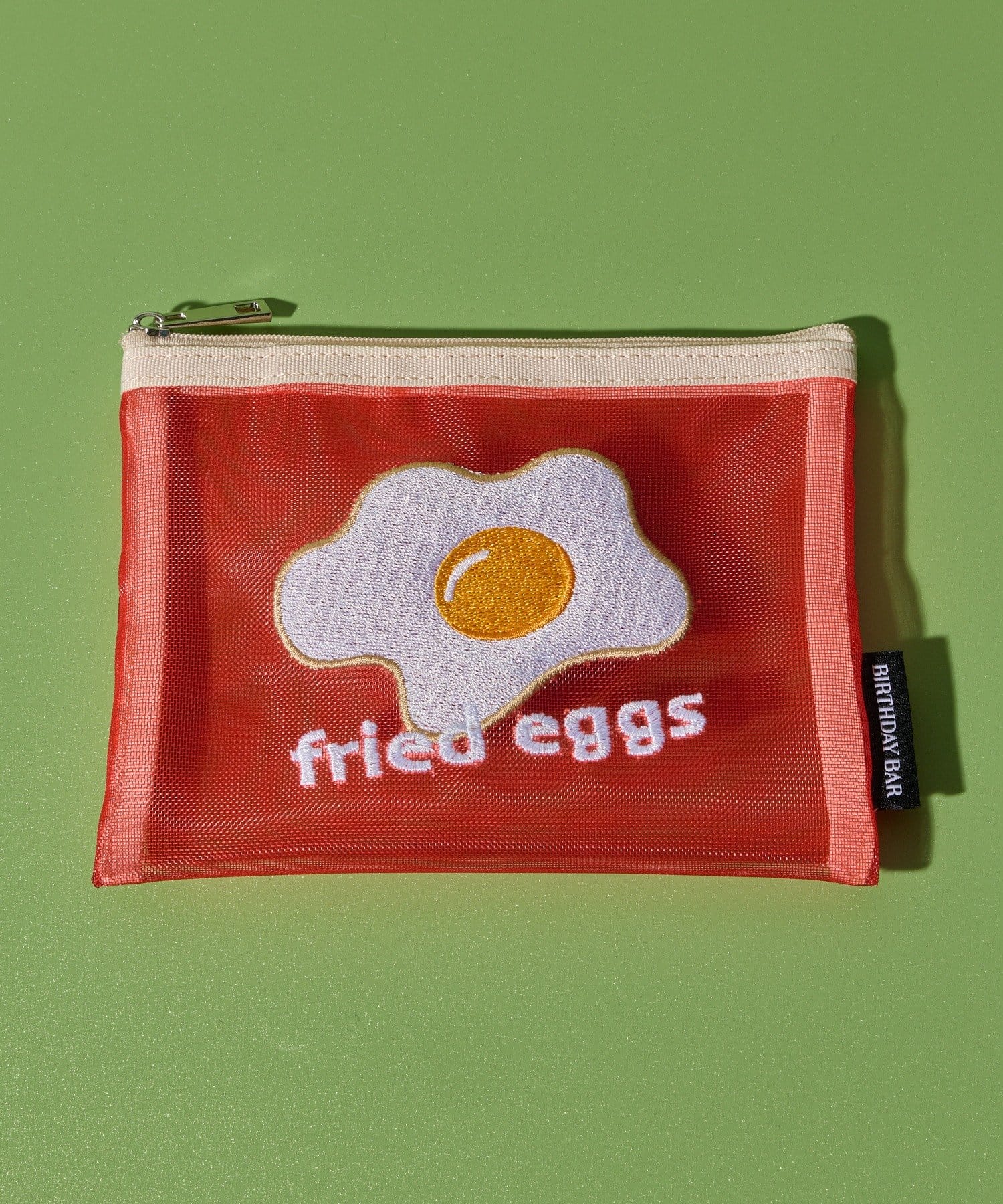 BIRTHDAY BAR(バースデイバー) FOOD刺繍メッシュポーチ