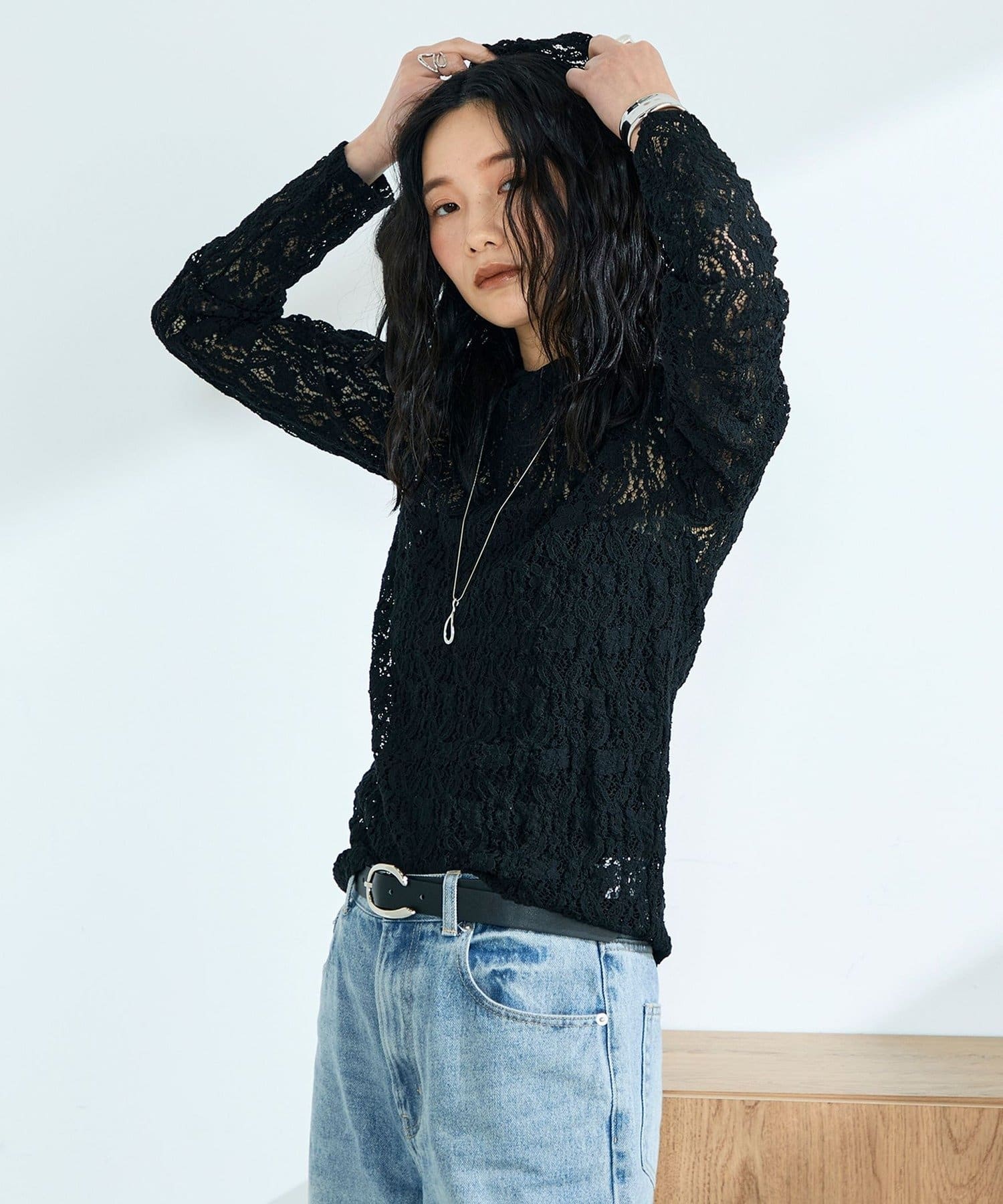 FREDY & GLOSTER(フレディ アンド グロスター) コットンレースフーディ