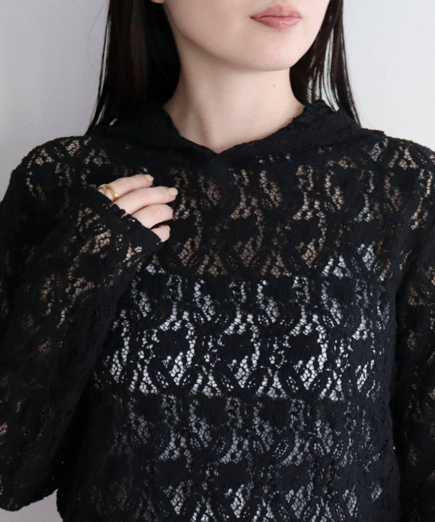 FREDY & GLOSTER(フレディ アンド グロスター) コットンレースフーディ