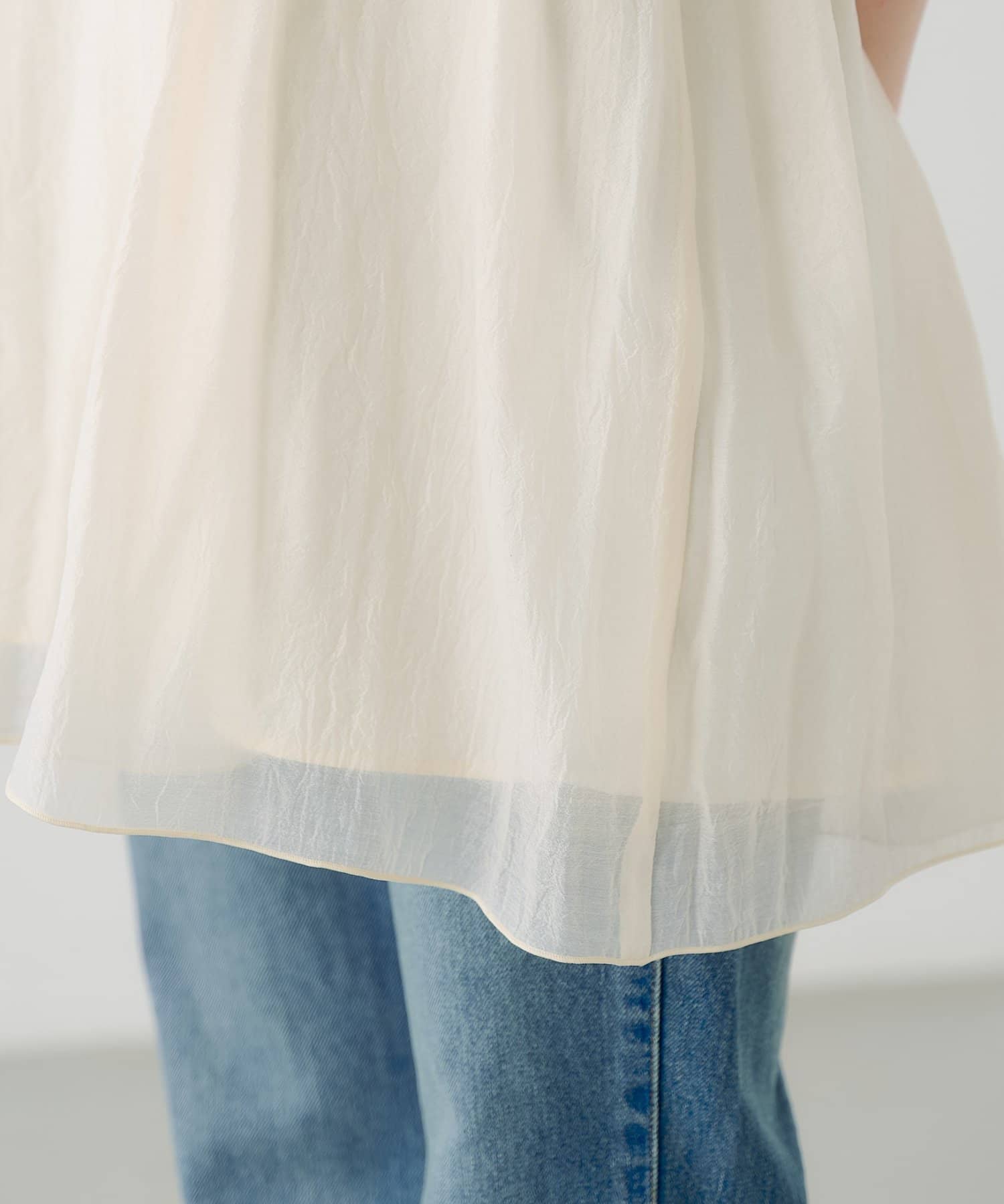 Kastane(カスタネ) 【前後2WAY】プリーツワッシャーチュニック