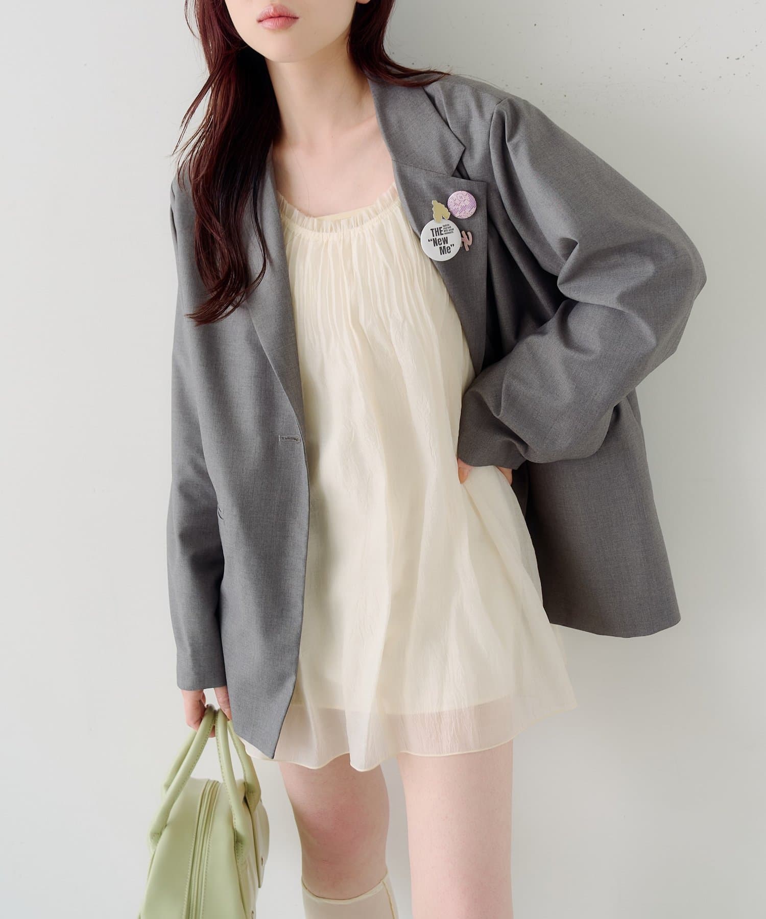 Kastane(カスタネ) 【前後2WAY】プリーツワッシャーチュニック