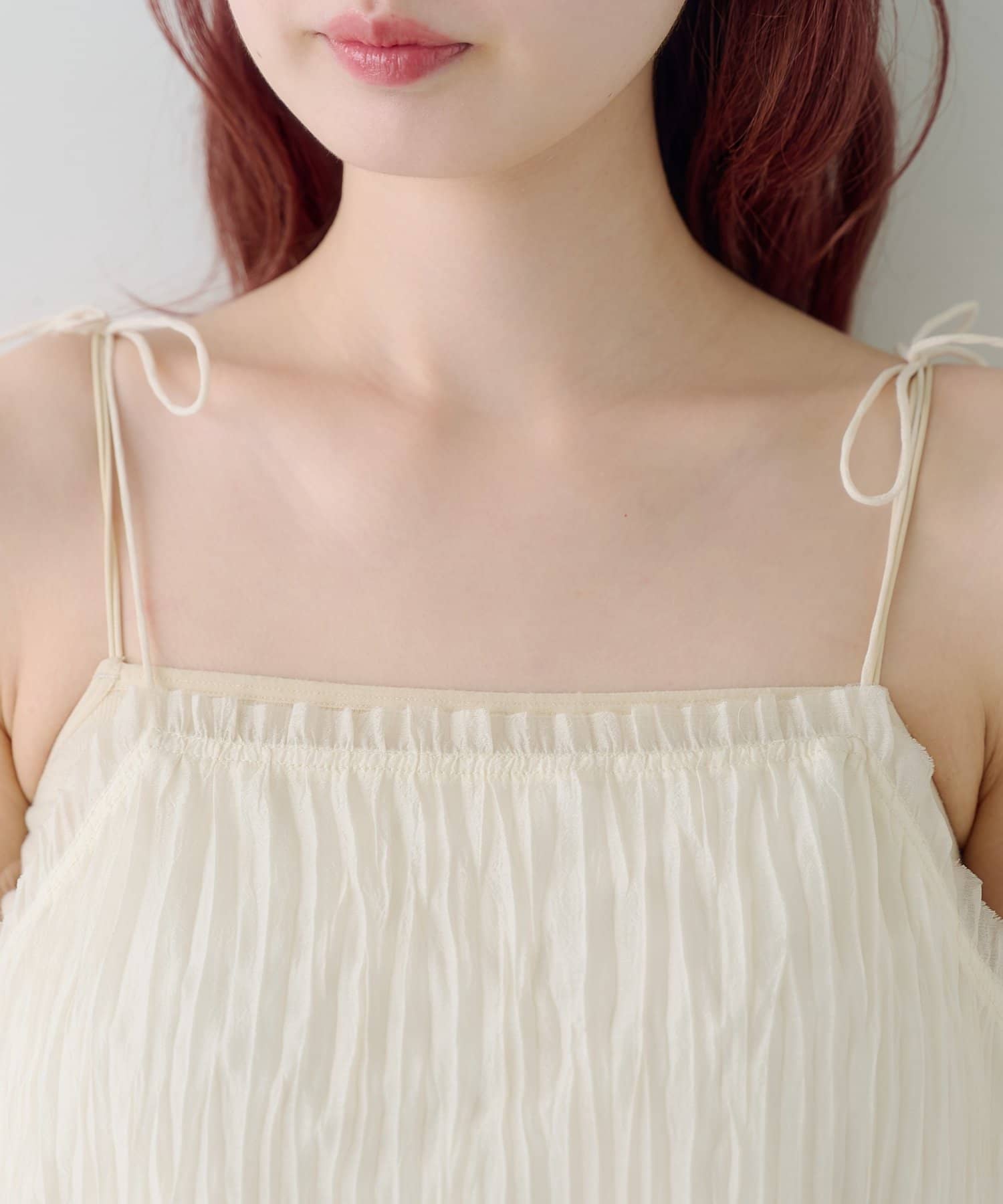 Kastane(カスタネ) 【低身長サイズ/2サイズ展開/前後2WAY】プリーツワッシャーワンピース