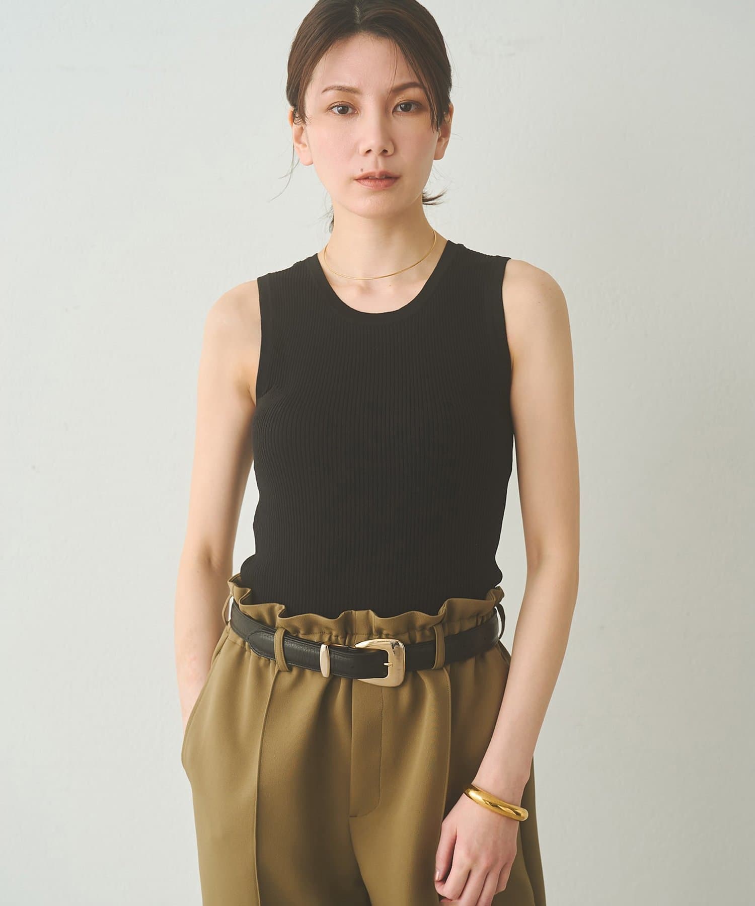 Whim Gazette(ウィム ガゼット) 【Drawing Numbers】リブニットタンク