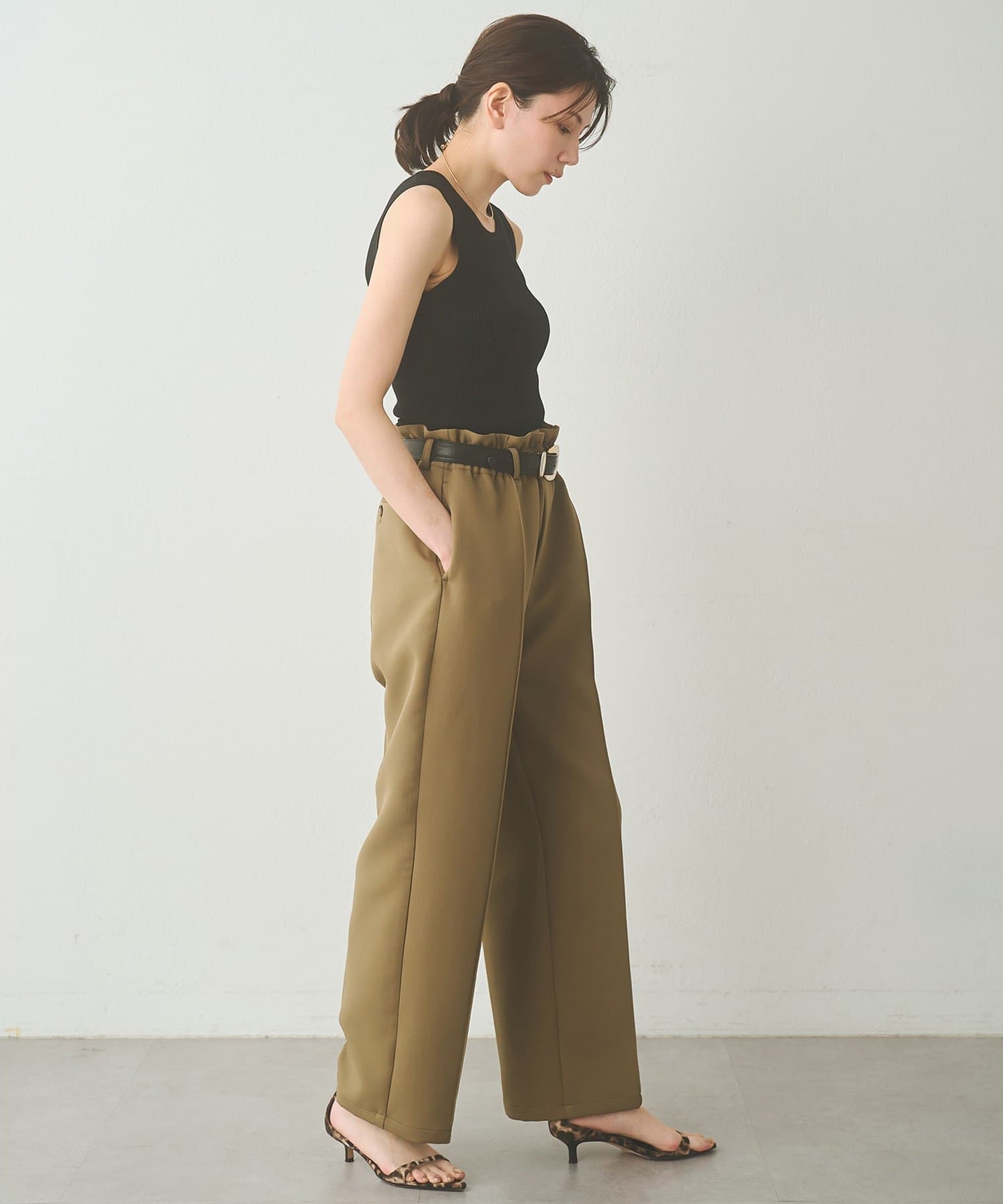 Whim Gazette(ウィム ガゼット) 【Drawing Numbers】リブニットタンク