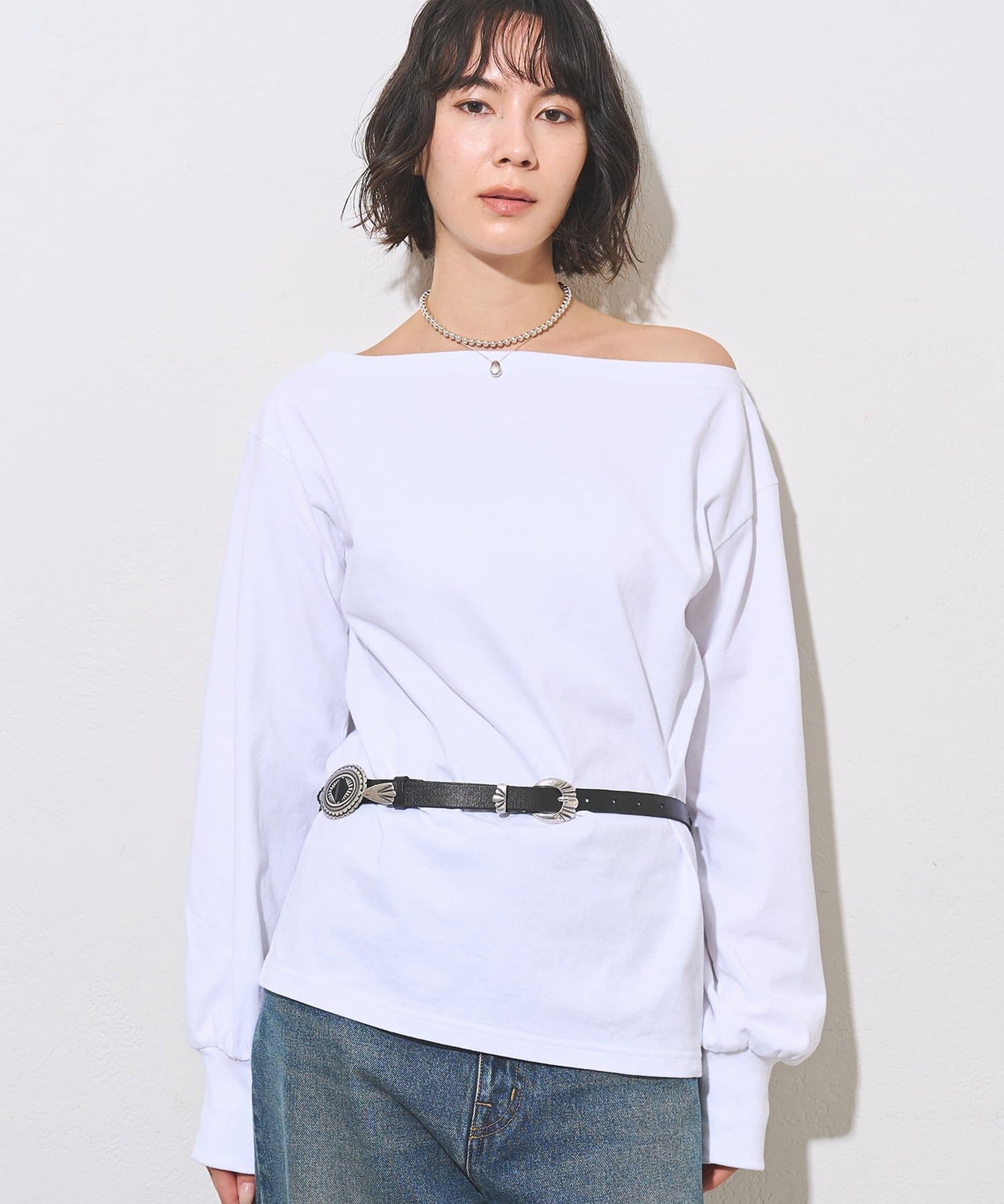 Whim Gazette(ウィム ガゼット) ヴィンテージワンショルプルオーバー