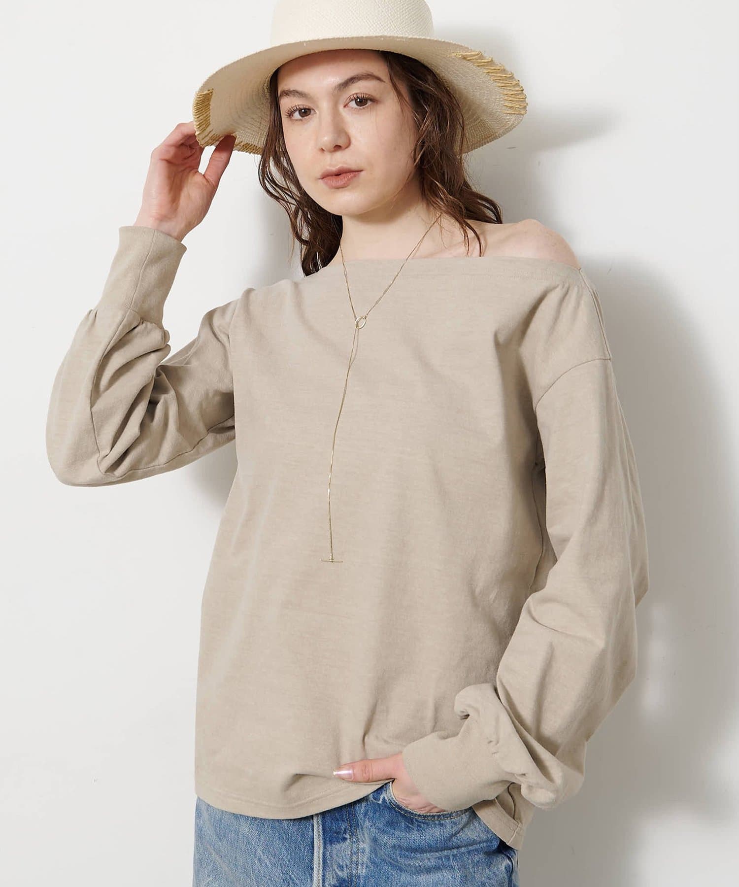 Whim Gazette(ウィム ガゼット) ヴィンテージワンショルプルオーバー