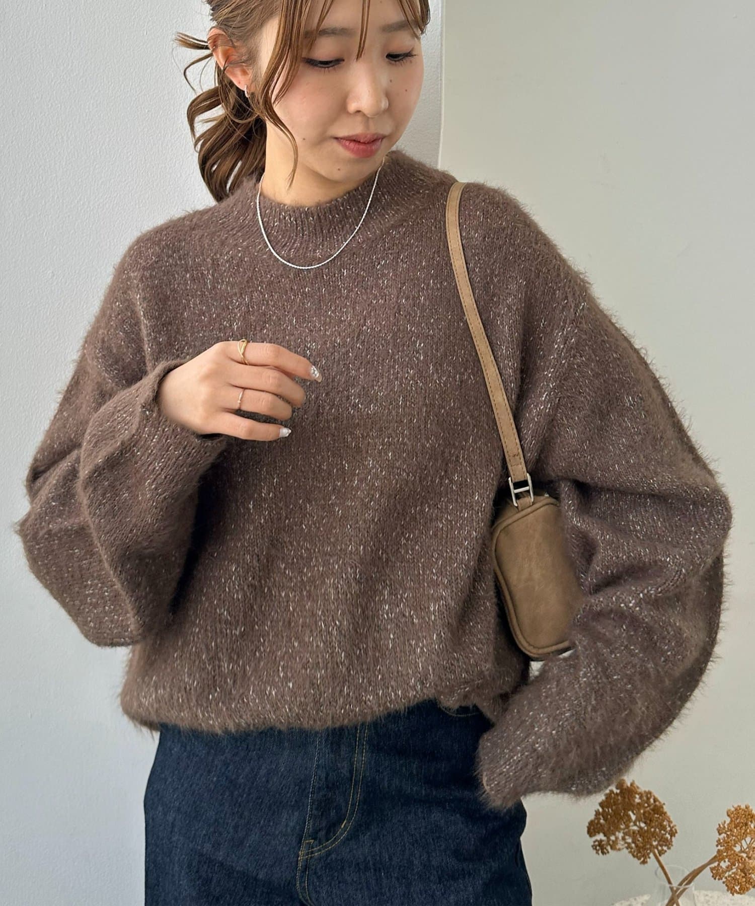 OUTLET(アウトレット) 【Discoat】メランジシャギーニット