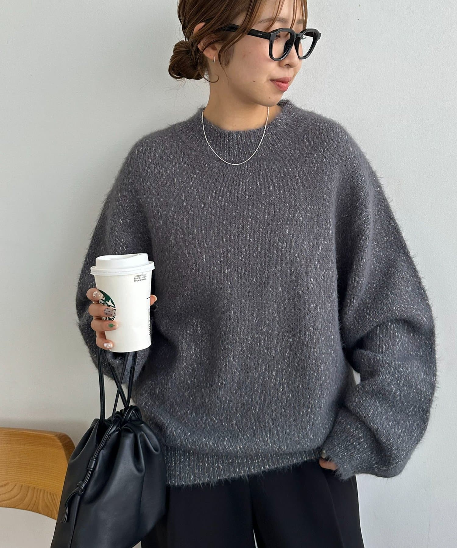 OUTLET(アウトレット) 【Discoat】メランジシャギーニット