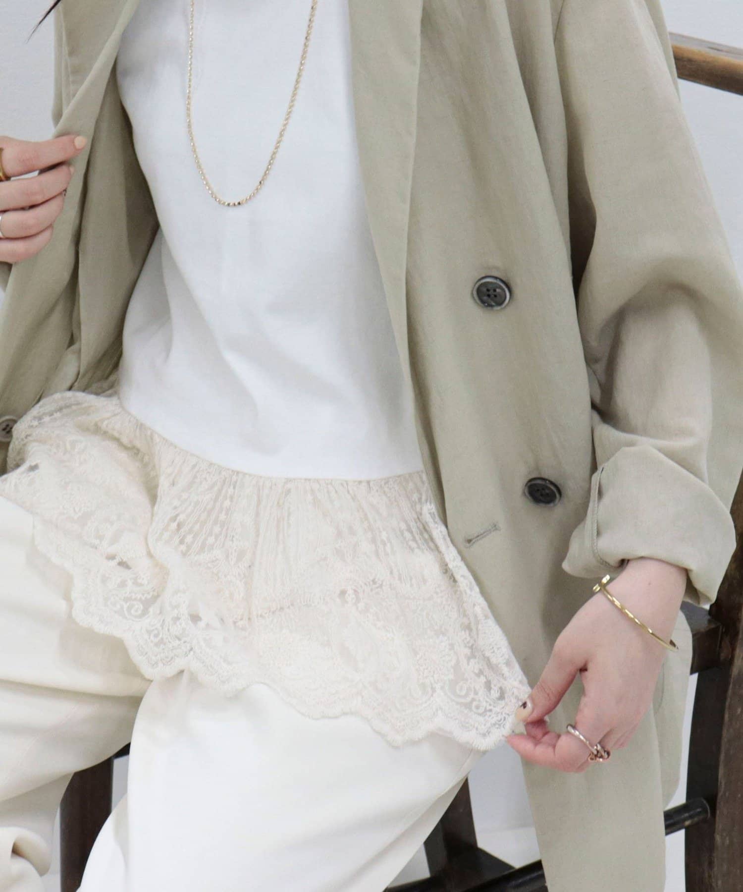 FREDY & GLOSTER(フレディ アンド グロスター) レースドッキングタンクトップ