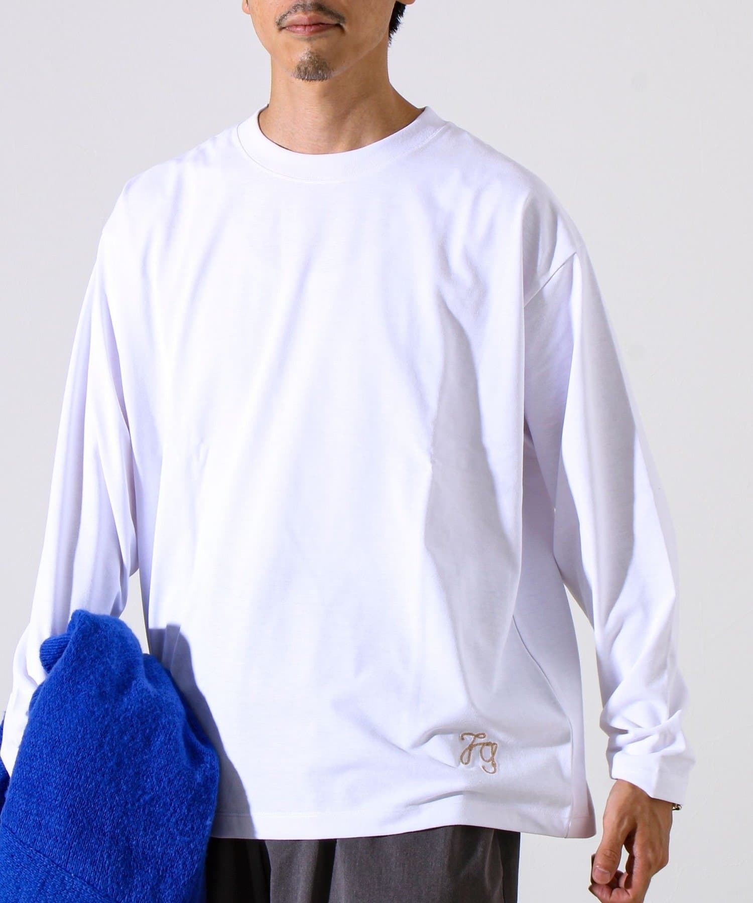 FREDY & GLOSTER(フレディ アンド グロスター) 【MARUDE COTTON】ロープ刺繍Ｔ ロングスリーブ