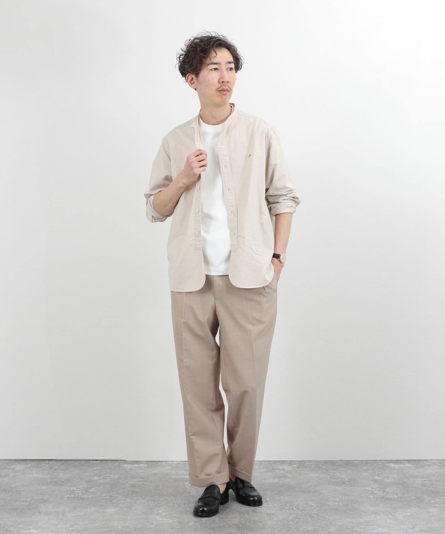 NOLLEY'S(ノーリーズ) 【DANTON】DT-B0280SOX　BAND COLLAR SHIRT LS