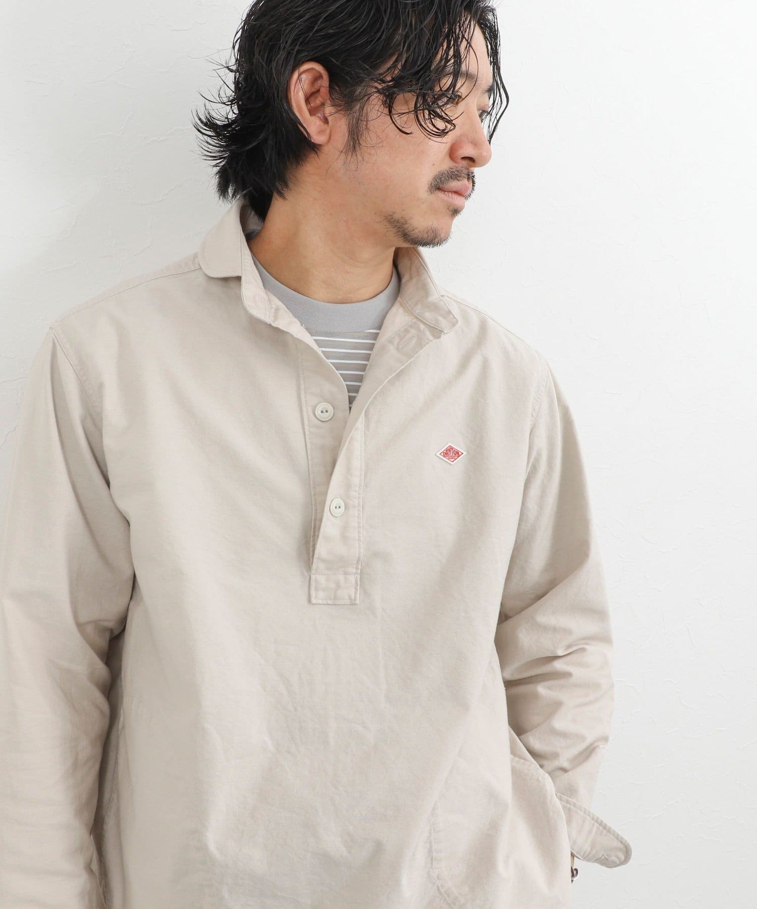 NOLLEY'S(ノーリーズ) 【DANTON】ROUND COLLAR P.O SHIRT LS