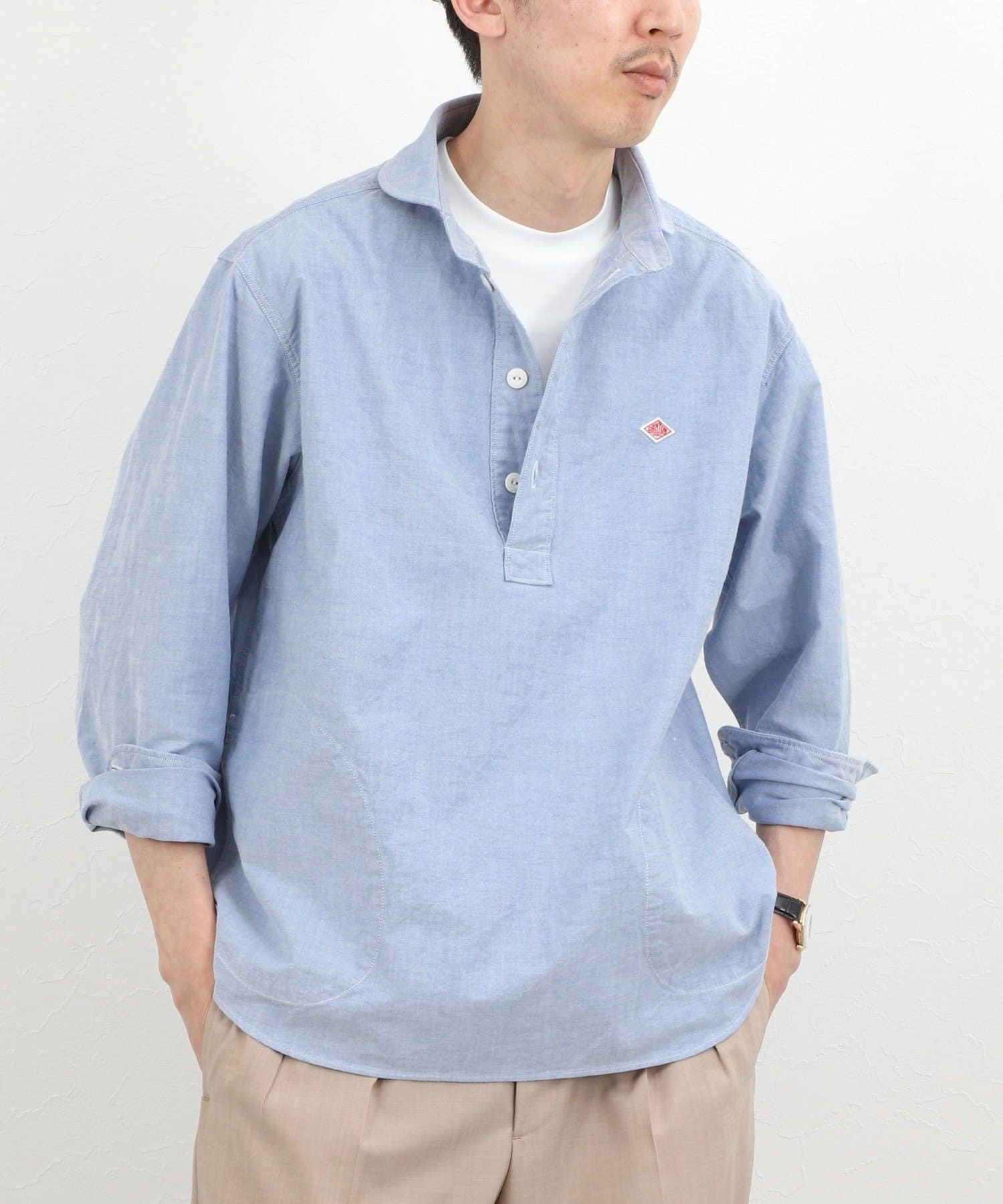 NOLLEY'S(ノーリーズ) 【DANTON】ROUND COLLAR P.O SHIRT LS