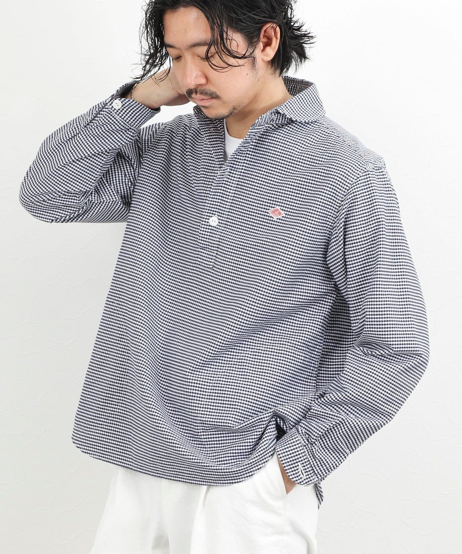 NOLLEY'S(ノーリーズ) 【DANTON】ROUND COLLAR P.O SHIRT LS