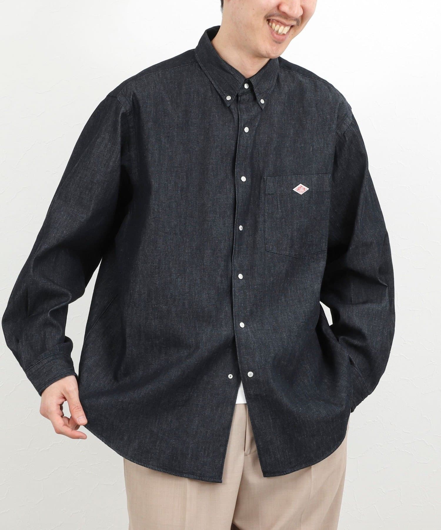 NOLLEY'S(ノーリーズ) 【DANTON】DOT BUTTON B.D. SHIRT LS