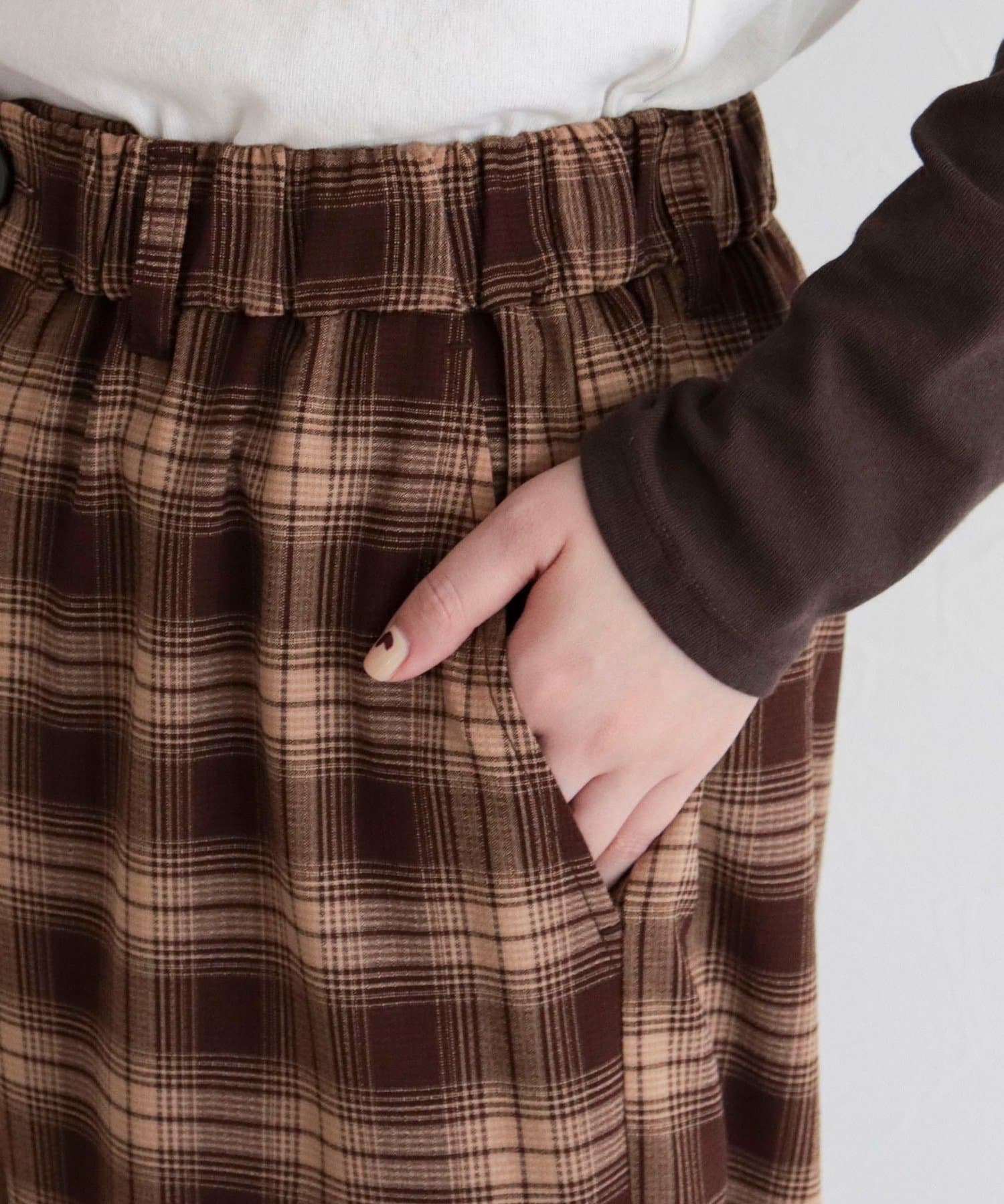 FREDY & GLOSTER(フレディ アンド グロスター) チェック柄ワイドパンツ