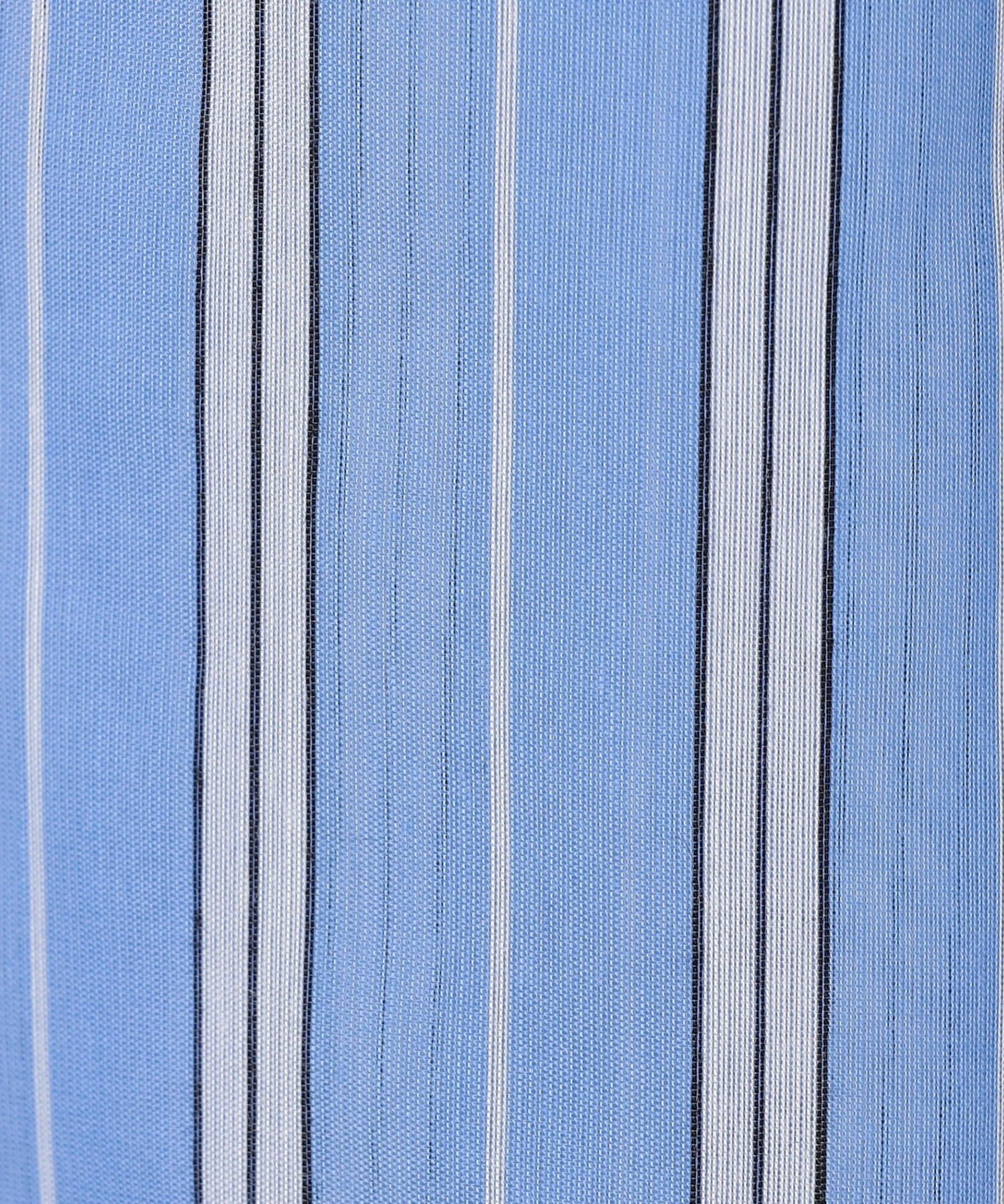 NOLLEY'S(ノーリーズ) ウォッシャブルMARSALAシアーストライプ3WAYシャツ