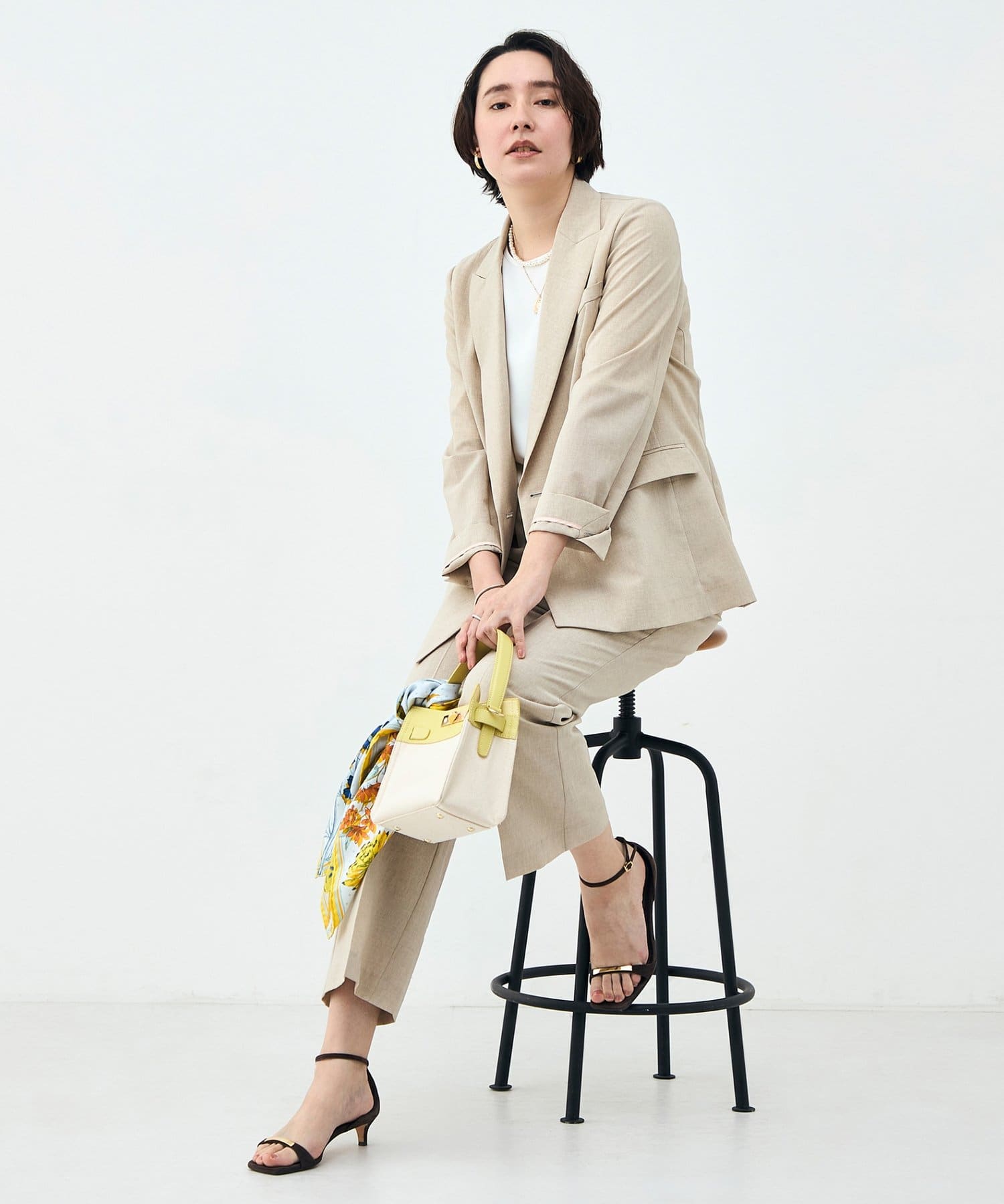 NOLLEY'S(ノーリーズ) 《セットアップ対応》ウォッシャブルブリーザブルシャンブレーダブルジャケット