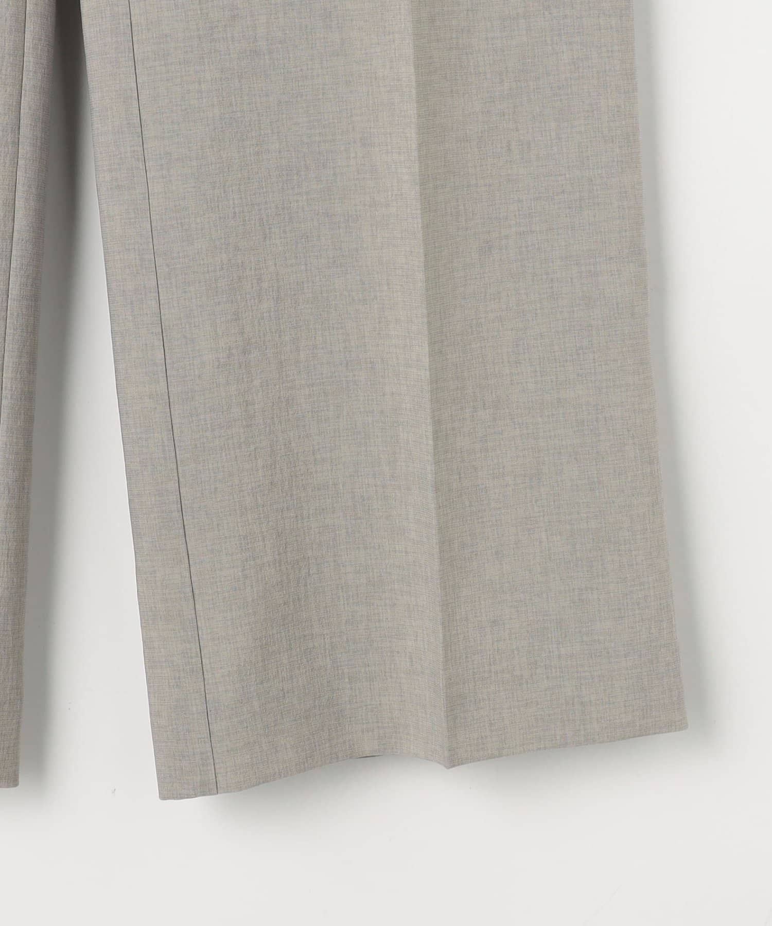 NOLLEY'S(ノーリーズ) 《セットアップ対応》ウォッシャブルブリーザブルシャンブレーセミワイドパンツ