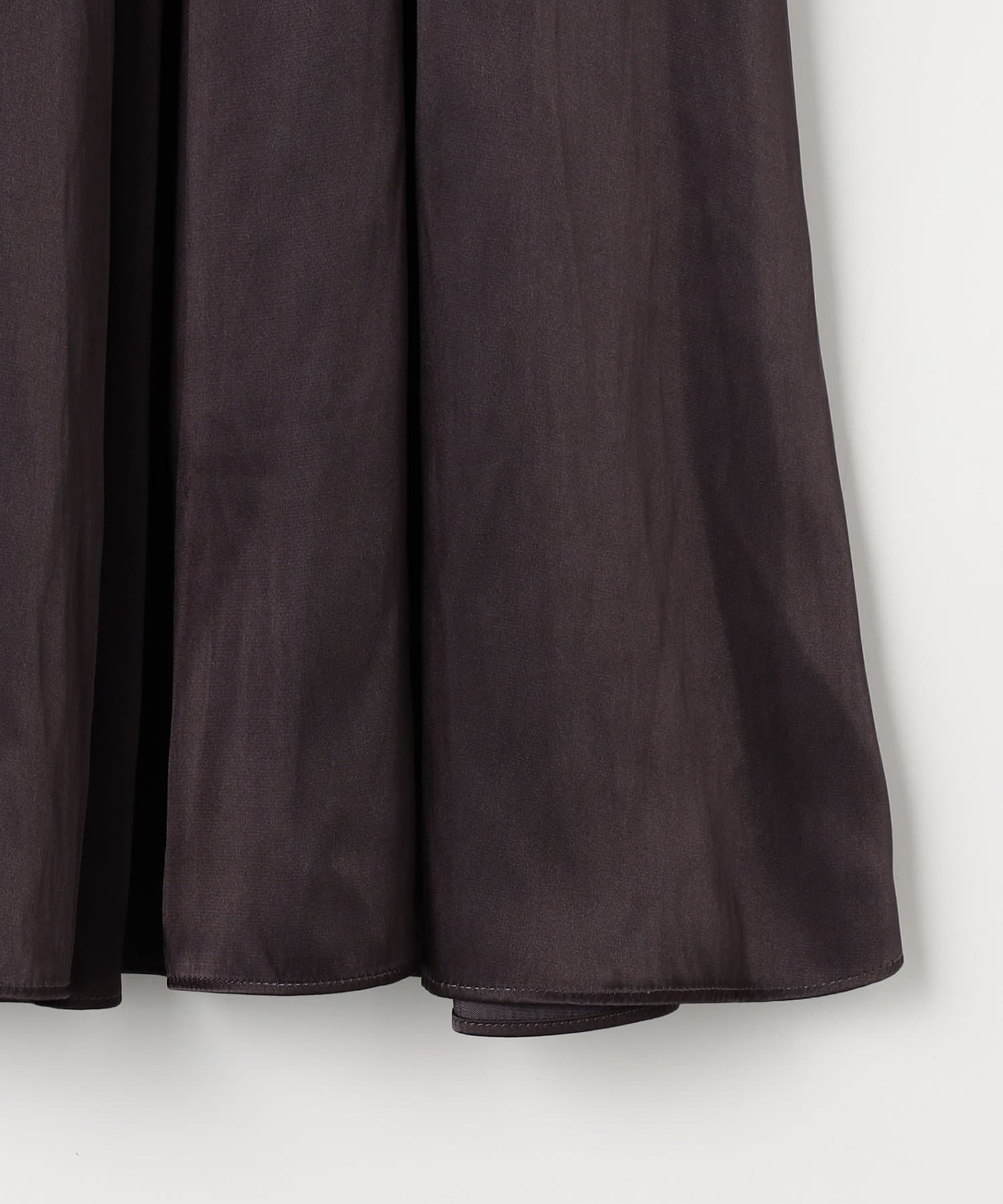 NOLLEY'S(ノーリーズ) ウォッシャブル割織サテンギャザースカート