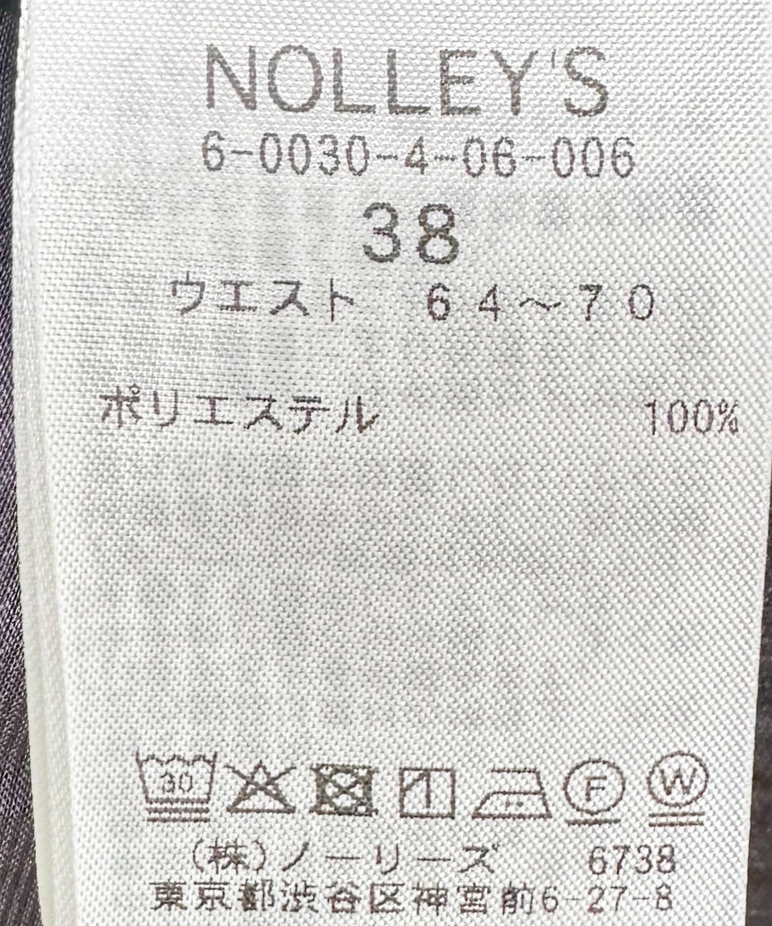 NOLLEY'S(ノーリーズ) ウォッシャブル割織サテンギャザースカート